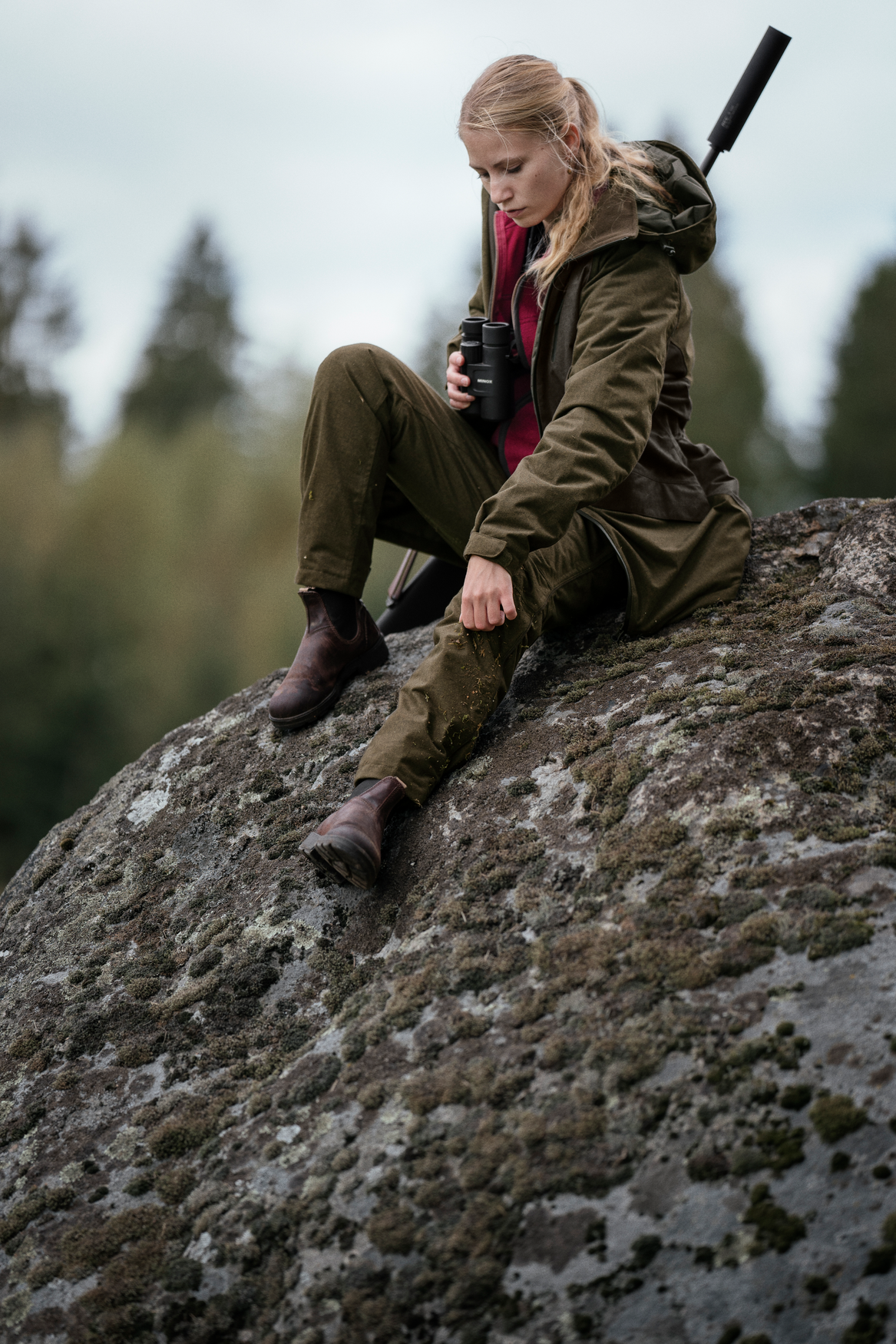 Avail Aya Insulated jacket - Pine green/Demitasse brown