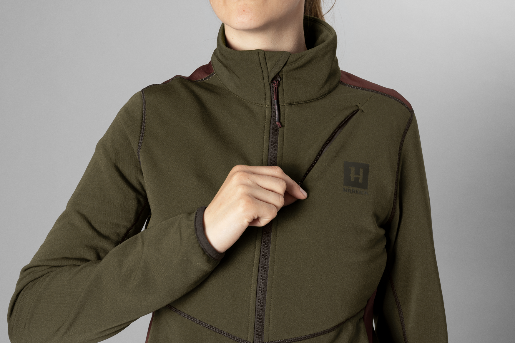 Oda Fleecejacke Women - Willow green