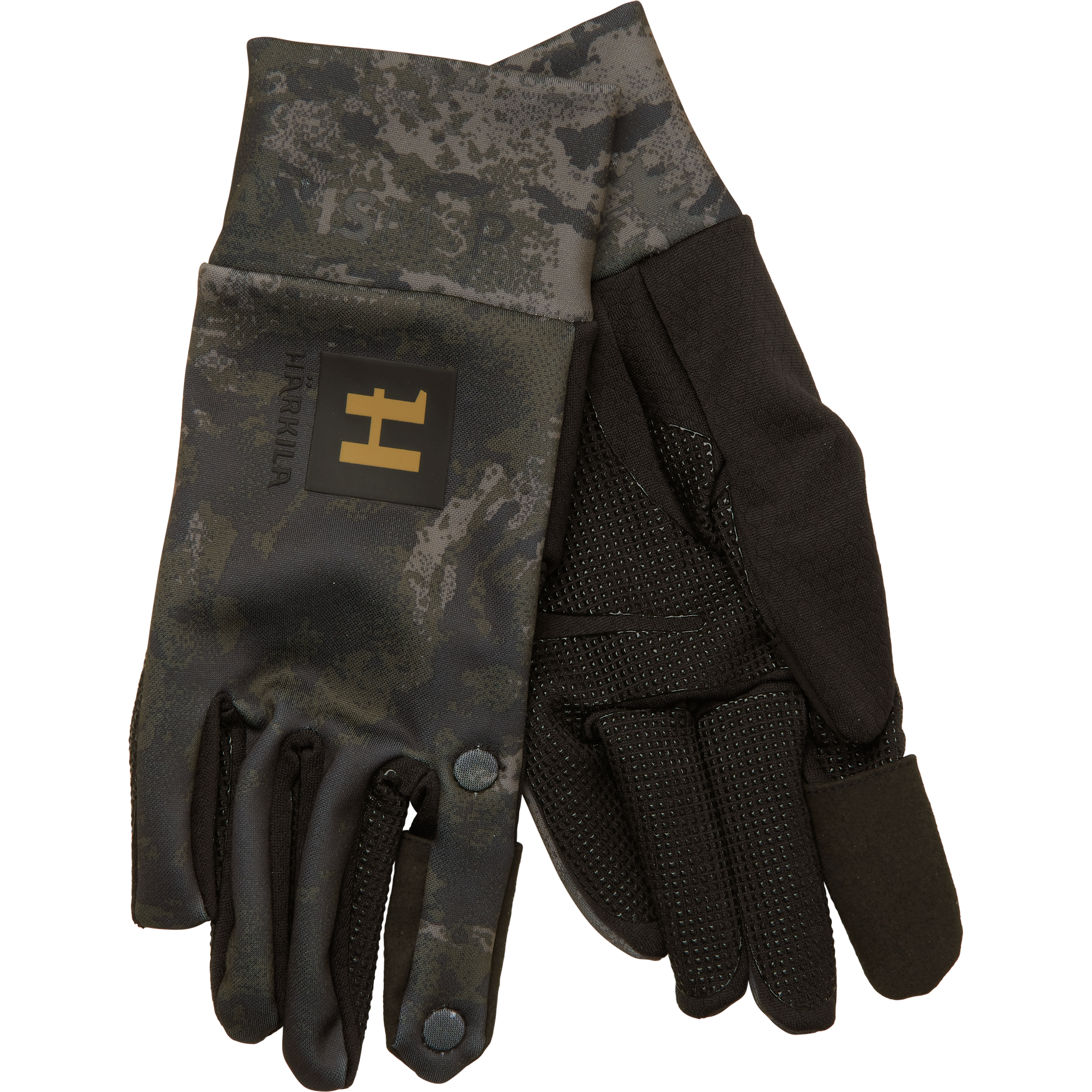 Härkila NOCTYX camo fleecehandske - AXIS MSP®Black