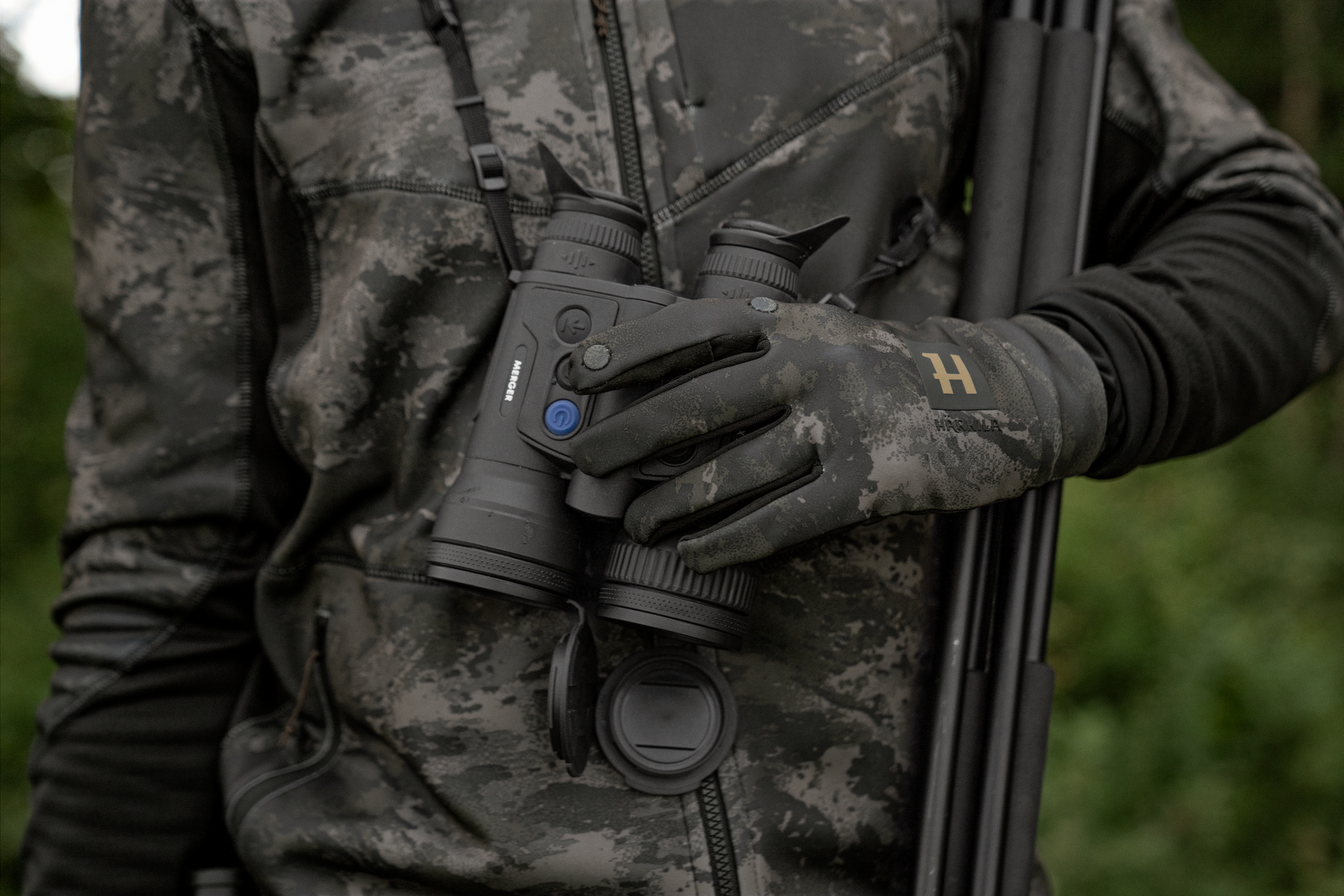 Härkila NOCTYX camo fleecehandske - AXIS MSP®Black