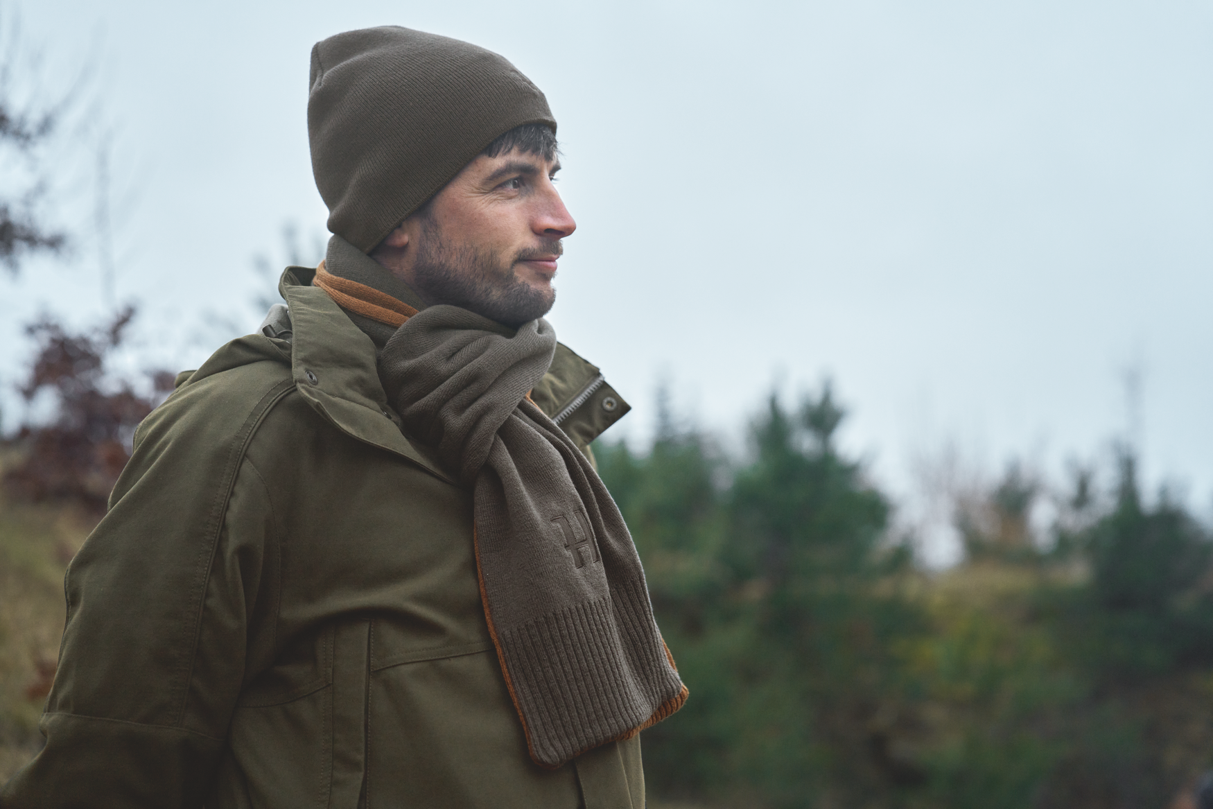 Härkila Reversible Beanie - Shadow brown/Rustique clay
