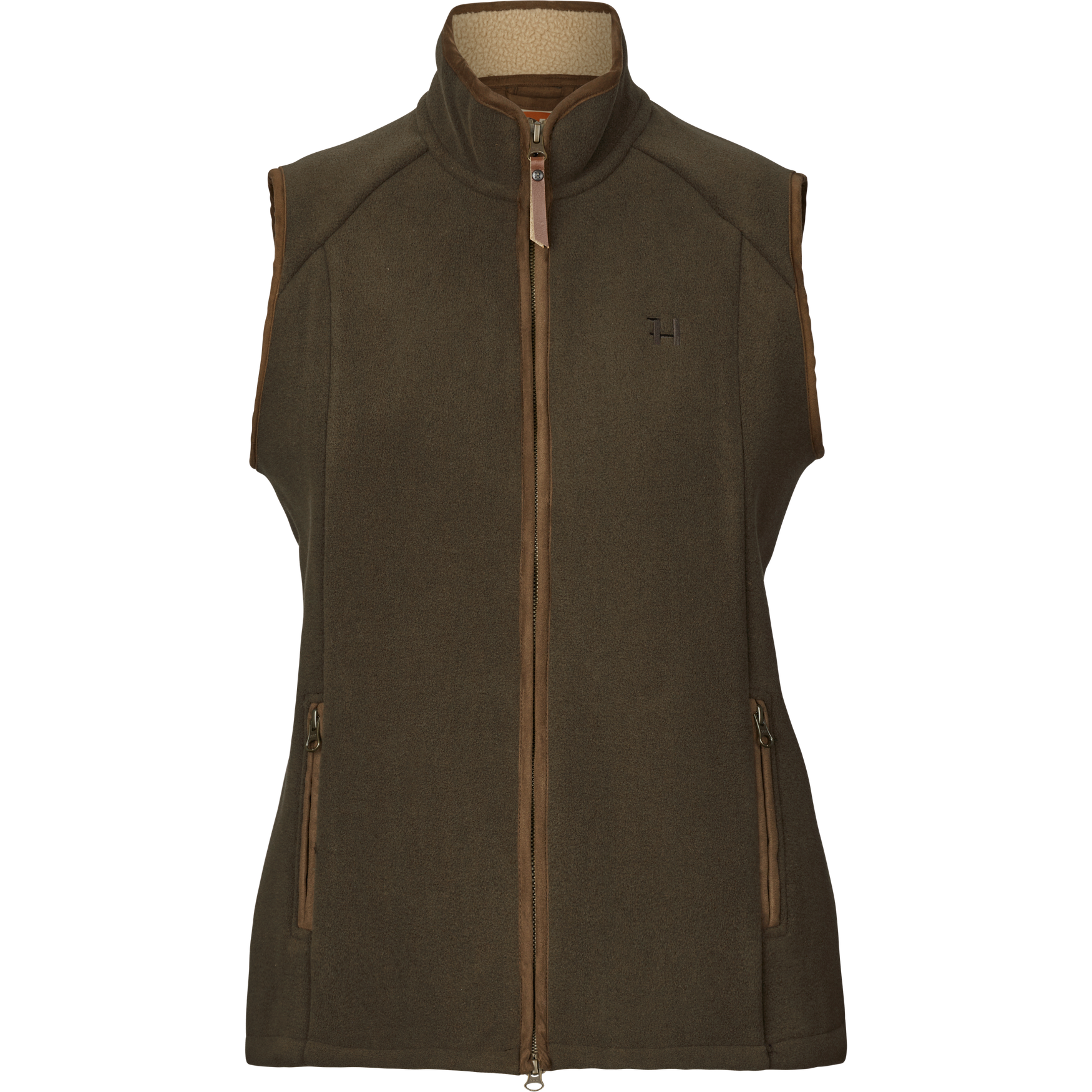 Sandhem Sherpa Fleecevest Kvinder - Willow green