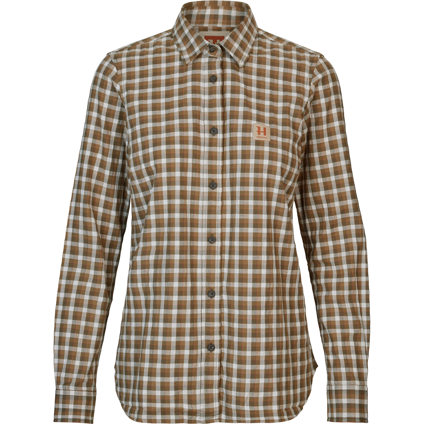 Härkila Fjell L/S-skjorte dame - Dark olive check