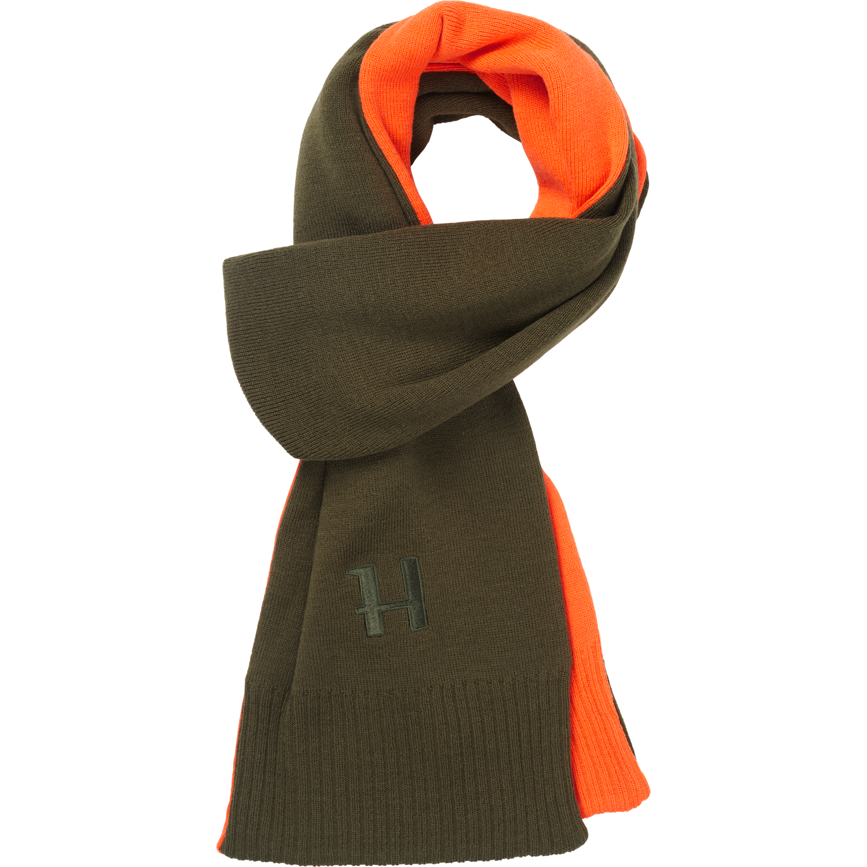 Härkila Reversible Tørklæde - Willow green/Orange