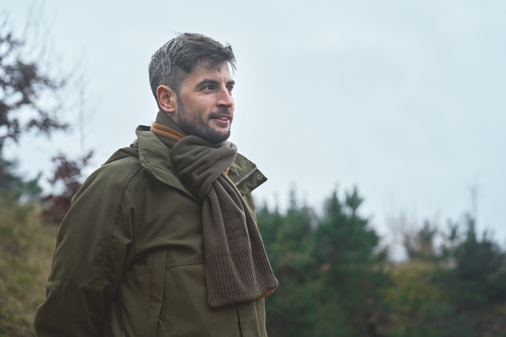 Härkila Reversible Tørklæde - Shadow brown/Rustique clay