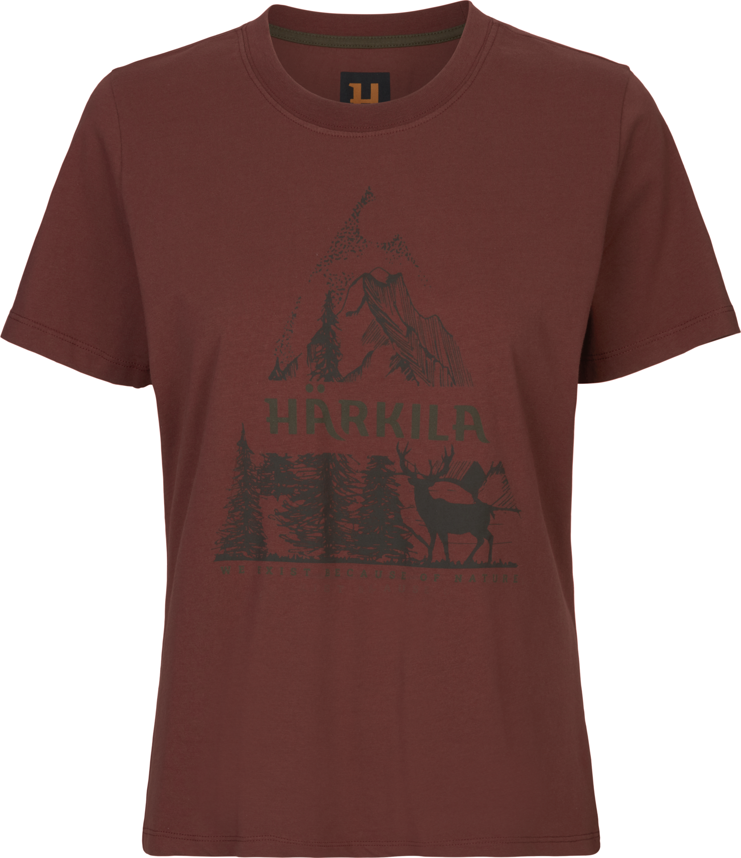 Härkila Nature S/S T-shirt til kvinder - Hot Chocolate