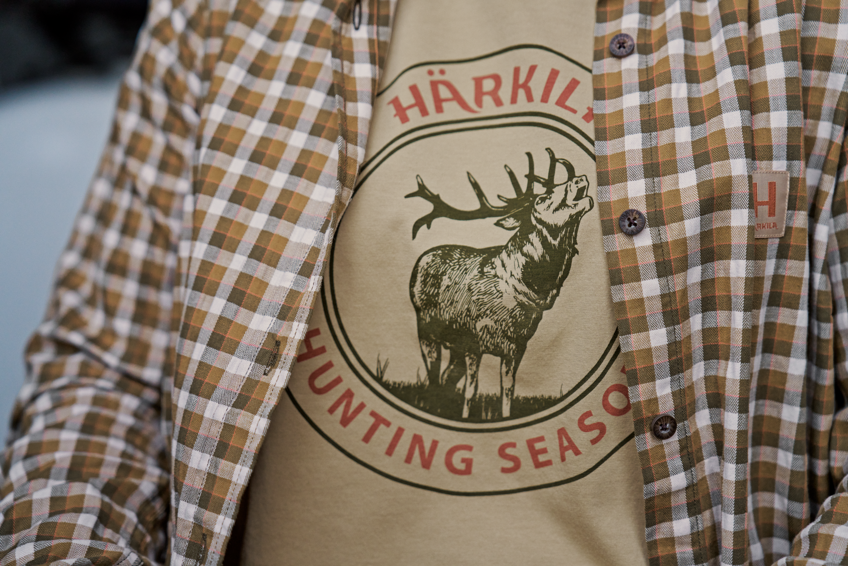 Härkila Stag Badge S/S T-shirt W - Sand