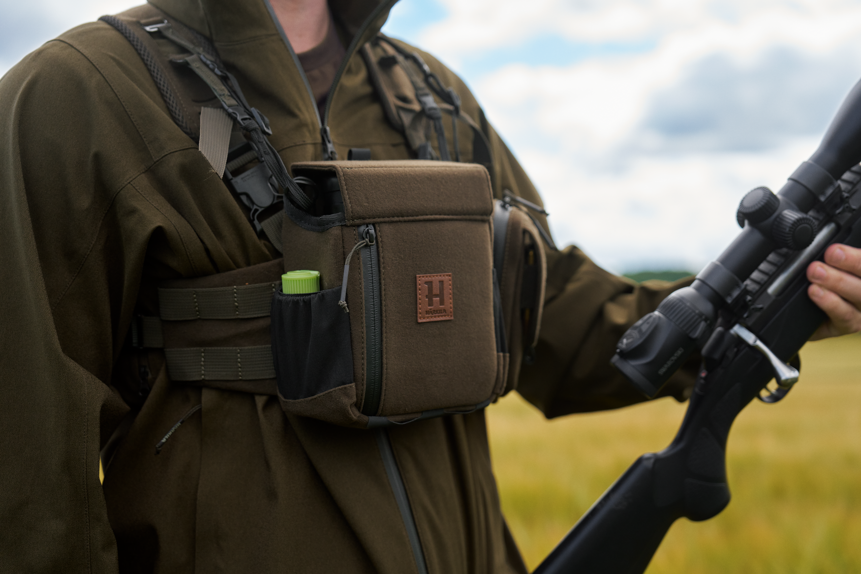Härkila Bino Harness - Dark willow green