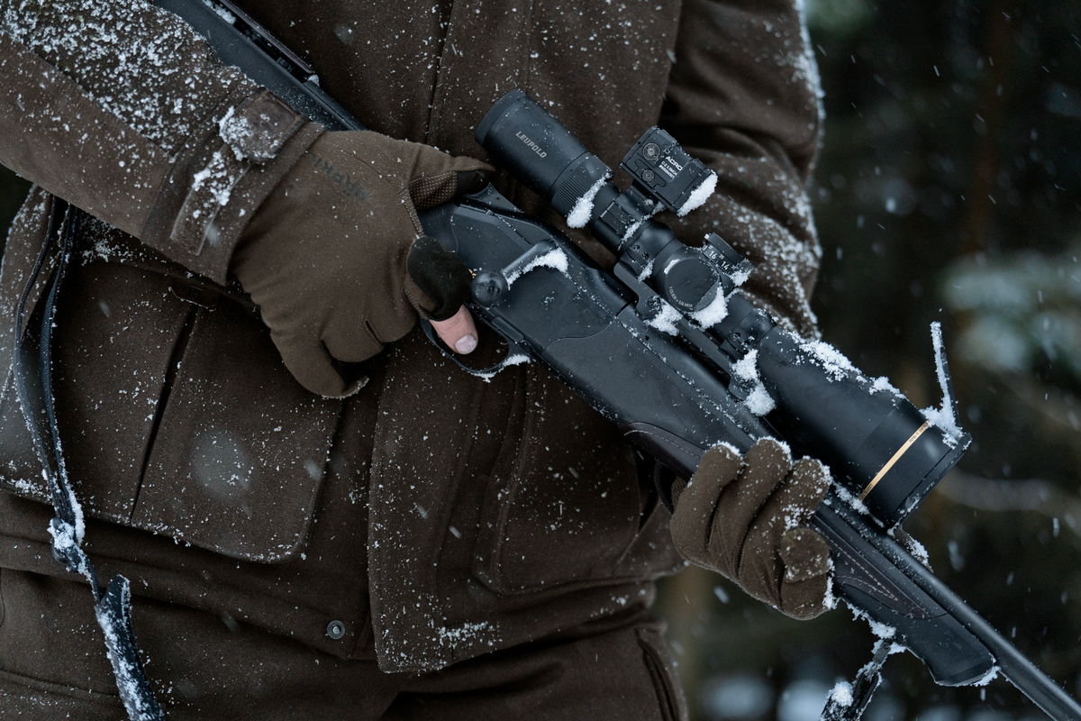 Garor HWS-handsker med foldbar finger - Hunting green