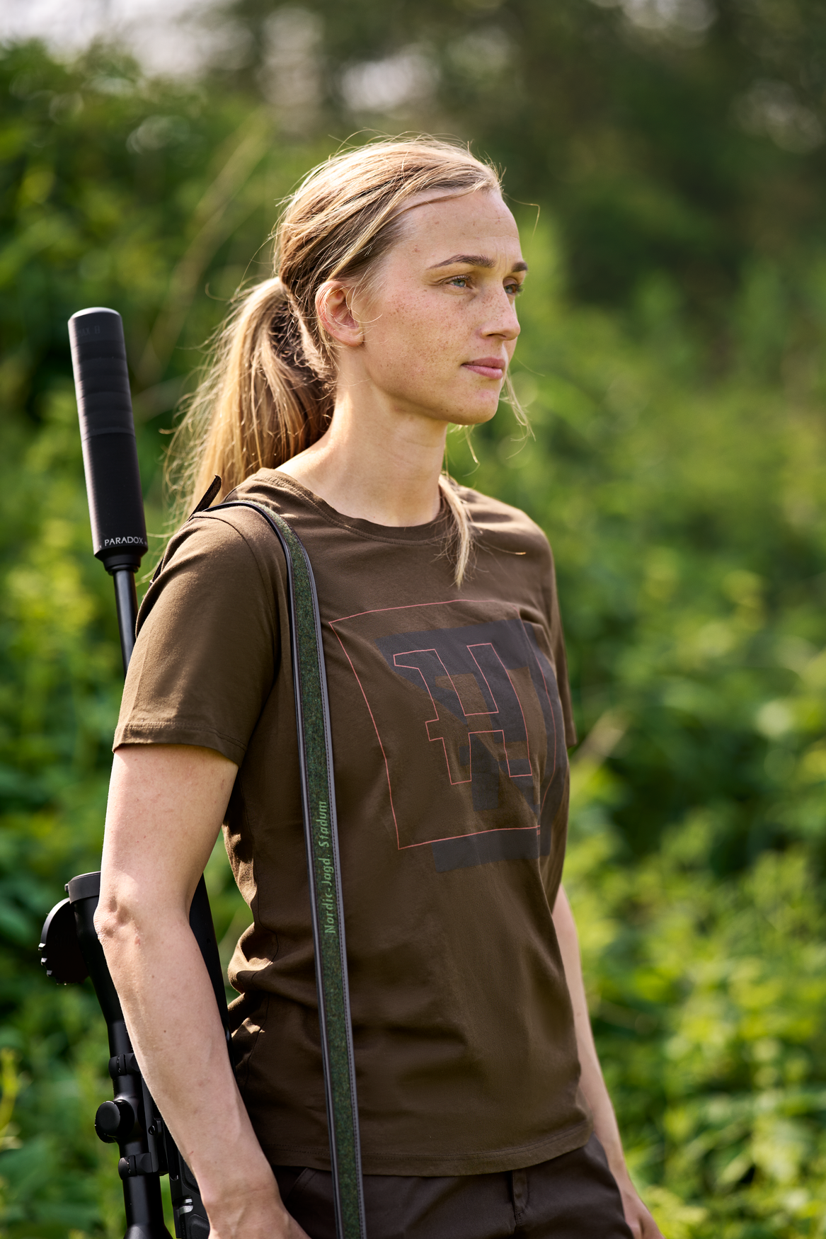 Härkila H-logo S/S t-shirt W - Willow green