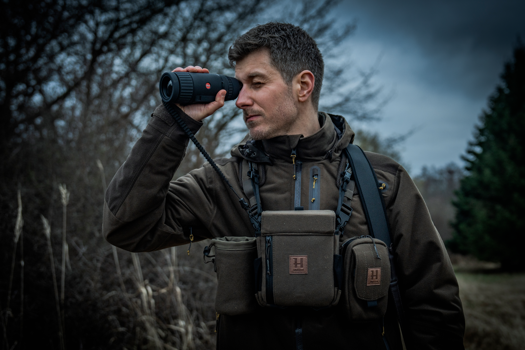 Härkila termisk spotterpose - Dark willow green