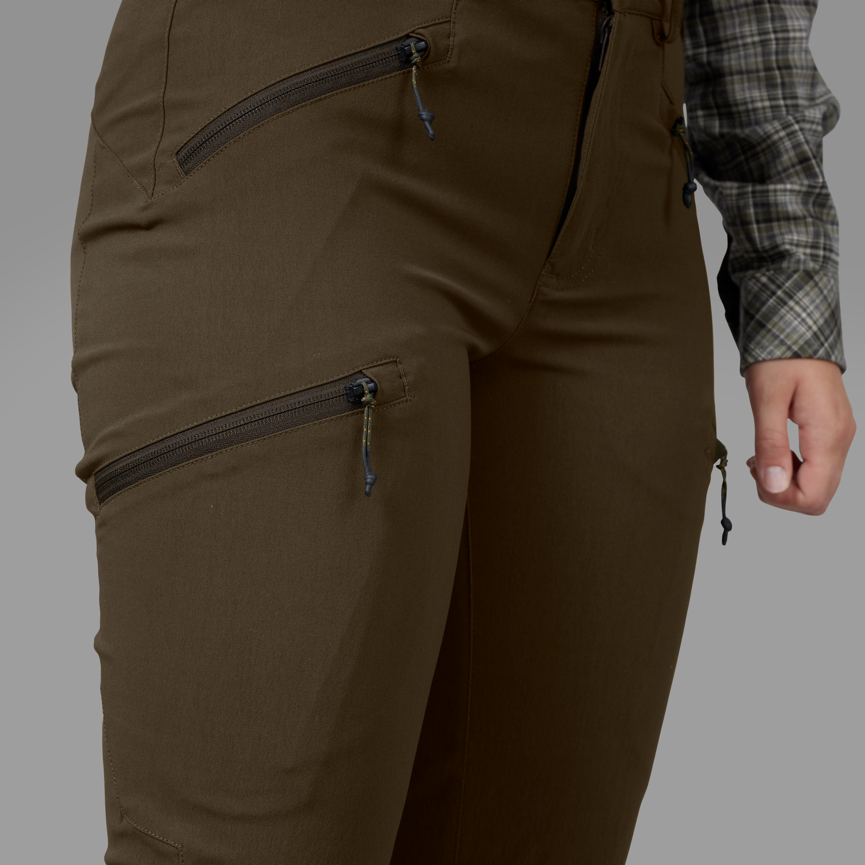 Larch Stretch-bukser til kvinder - Pine green