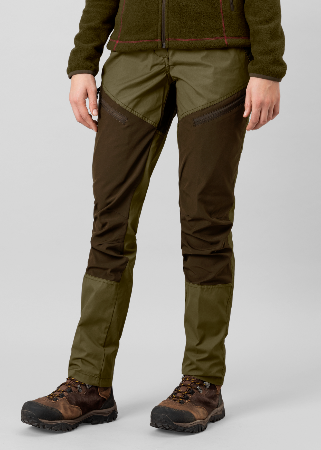 Rosalie Trousers - Duffel green/Pine green