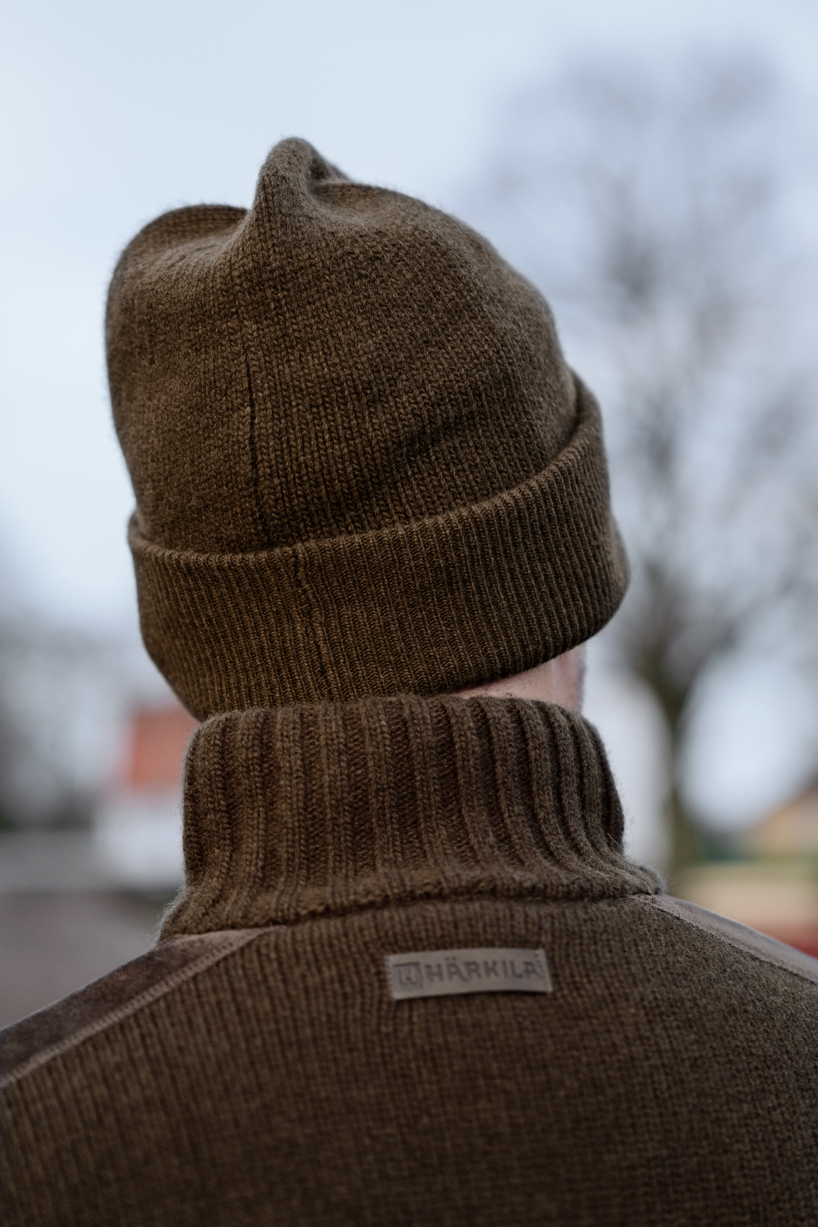 Annaboda WSP strikket hue - Willow green