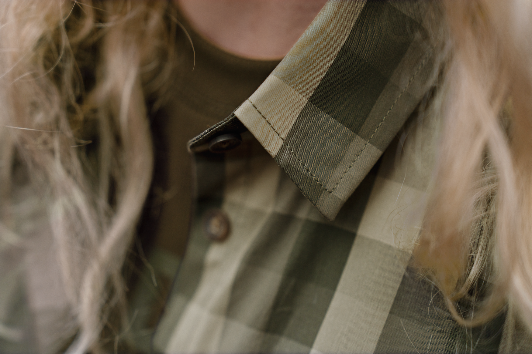 Akeena L/S skjorte W - Forest night check