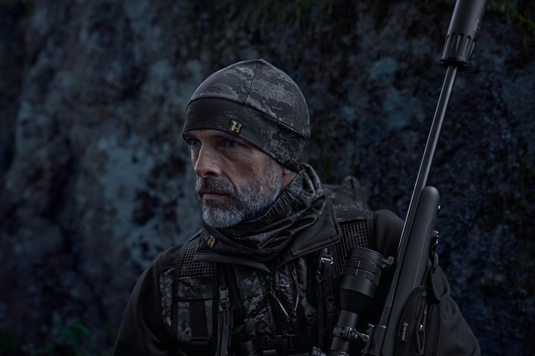 Härkila NOCTYX camo beanie - AXIS MSP®Black