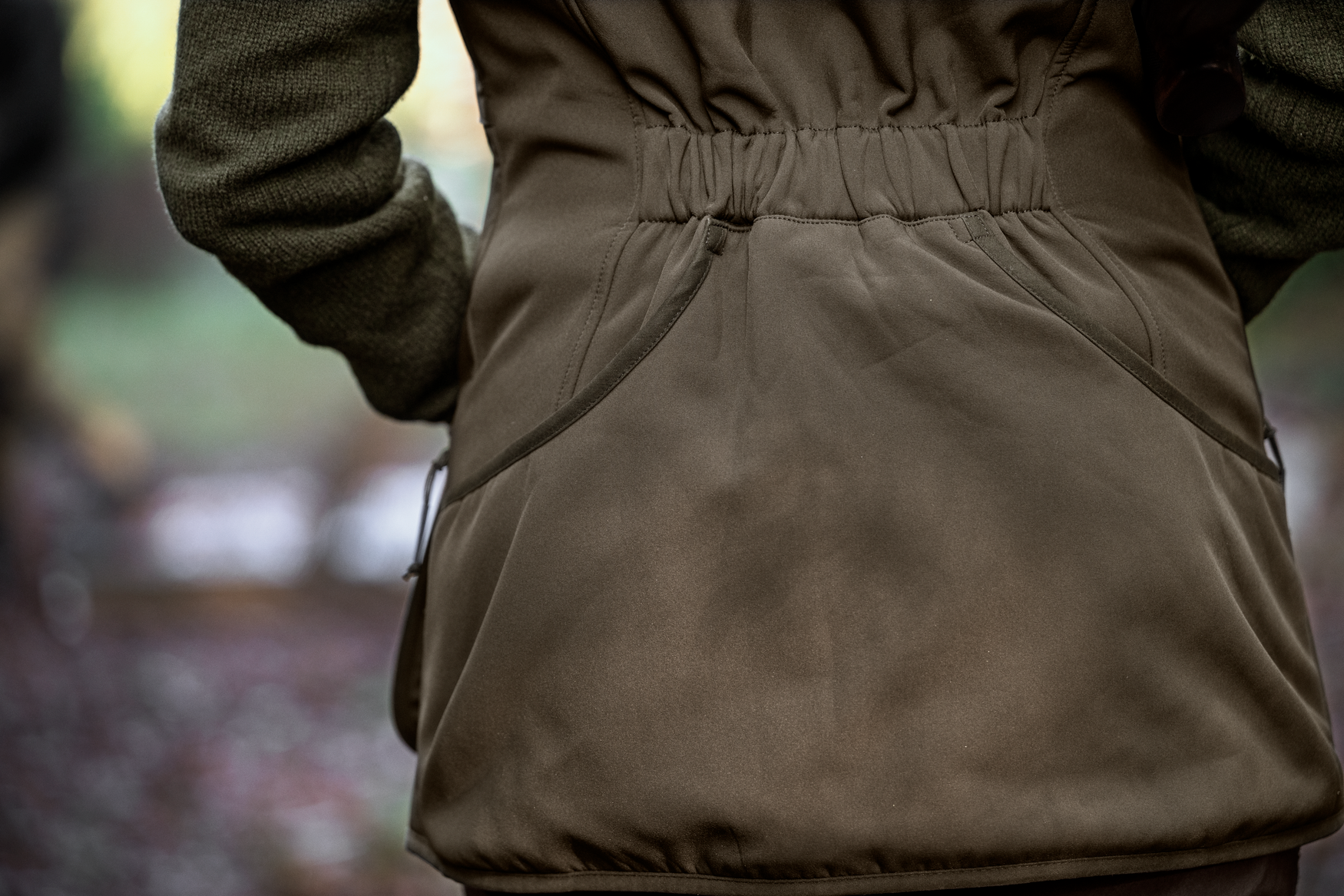 Skye skydeveste W - Willow green/Shadow brown