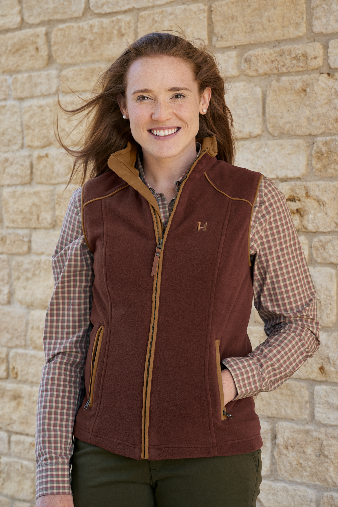 Sandhem 200 waistcoat Women - Burgundy