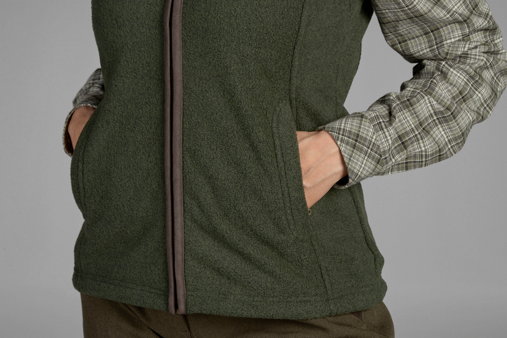 Woodcock fleece vest Women - Classic green