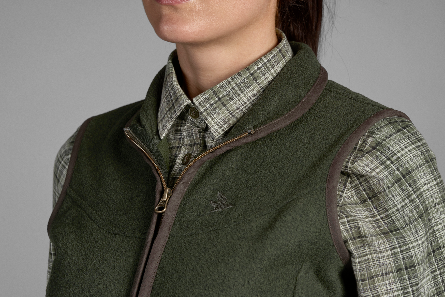 Woodcock fleece vest Women - Classic green