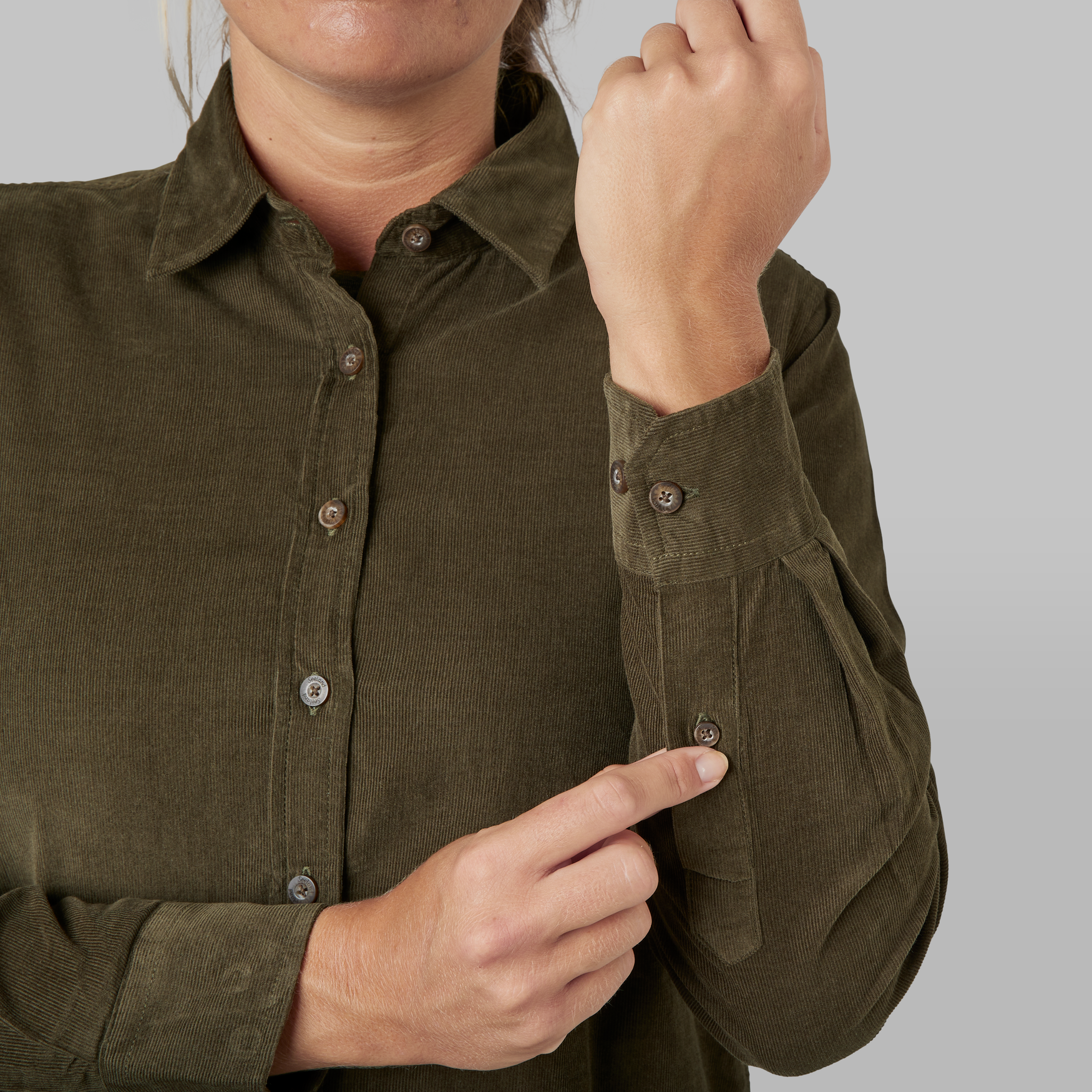 Olivia shirt Women - Pine green