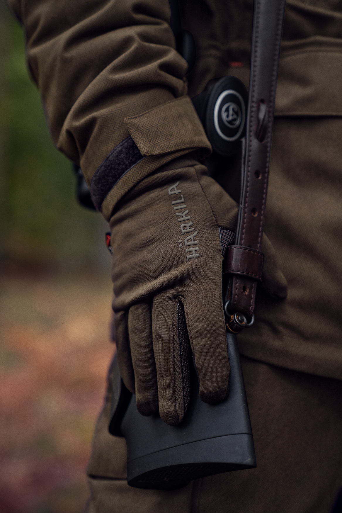 Härkila Power Stretch handske - Shadow brown