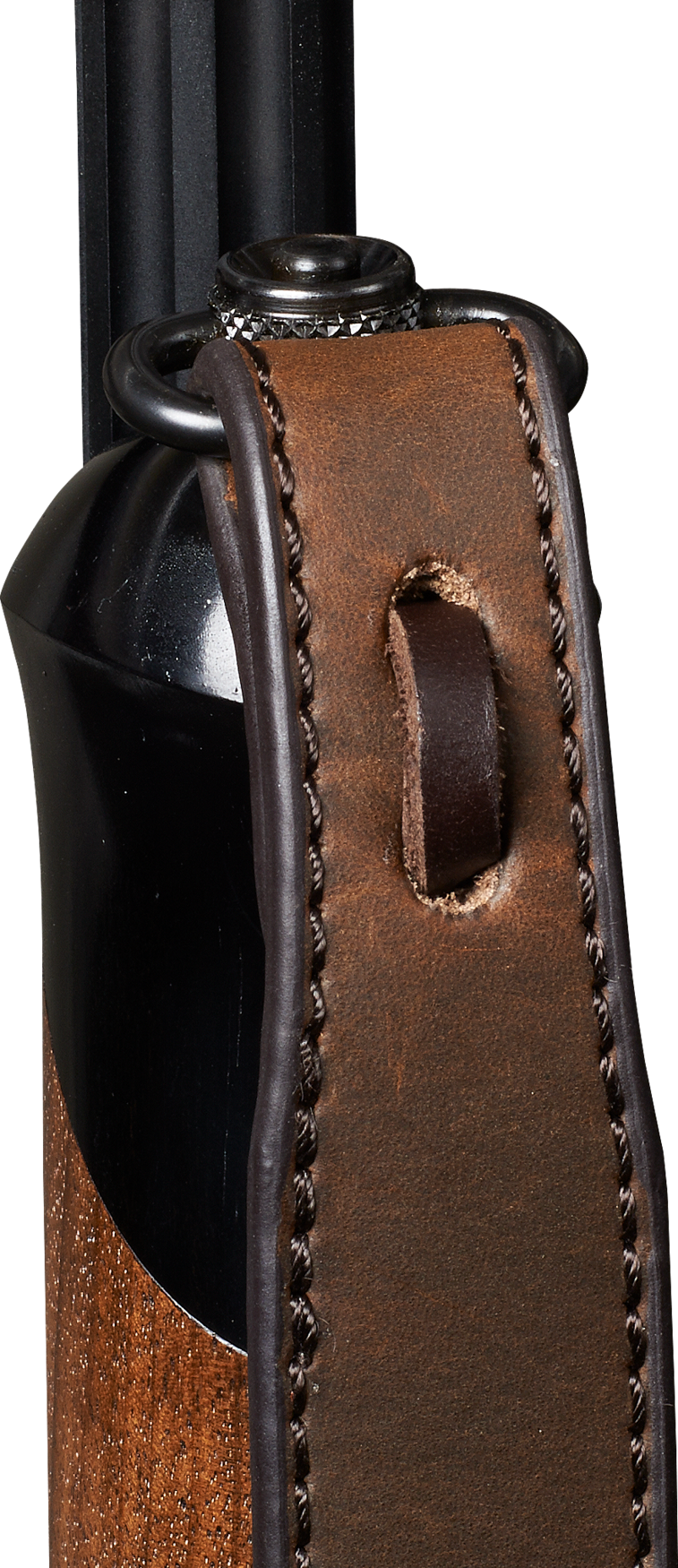 Geværrem, læder - Dark brown