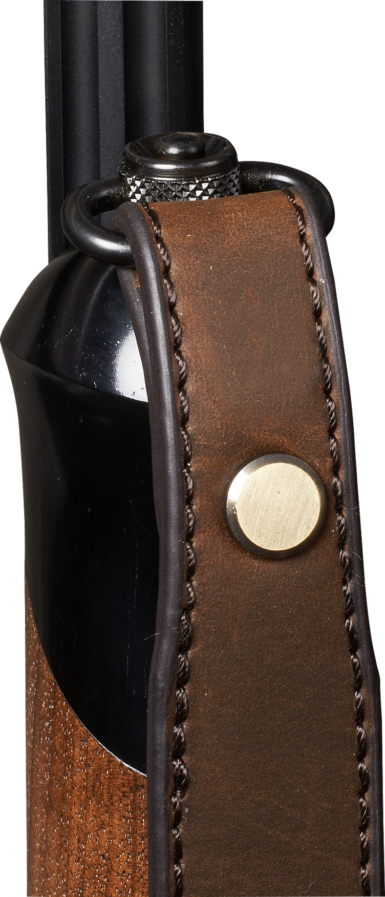 Geværrem, læder - Dark brown