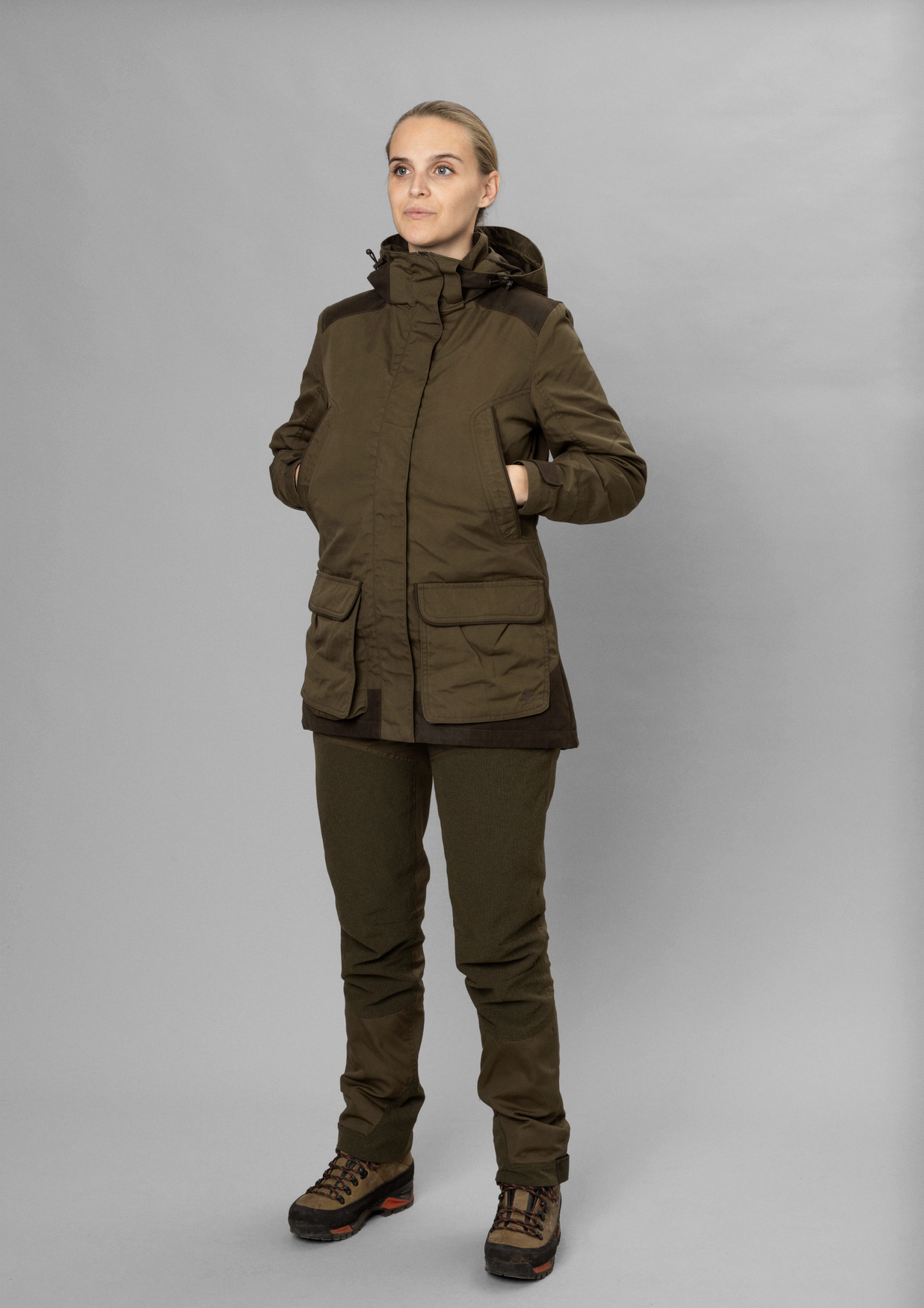 KeyPoint Kora Jakke - Pine Green/Grizzly Brown