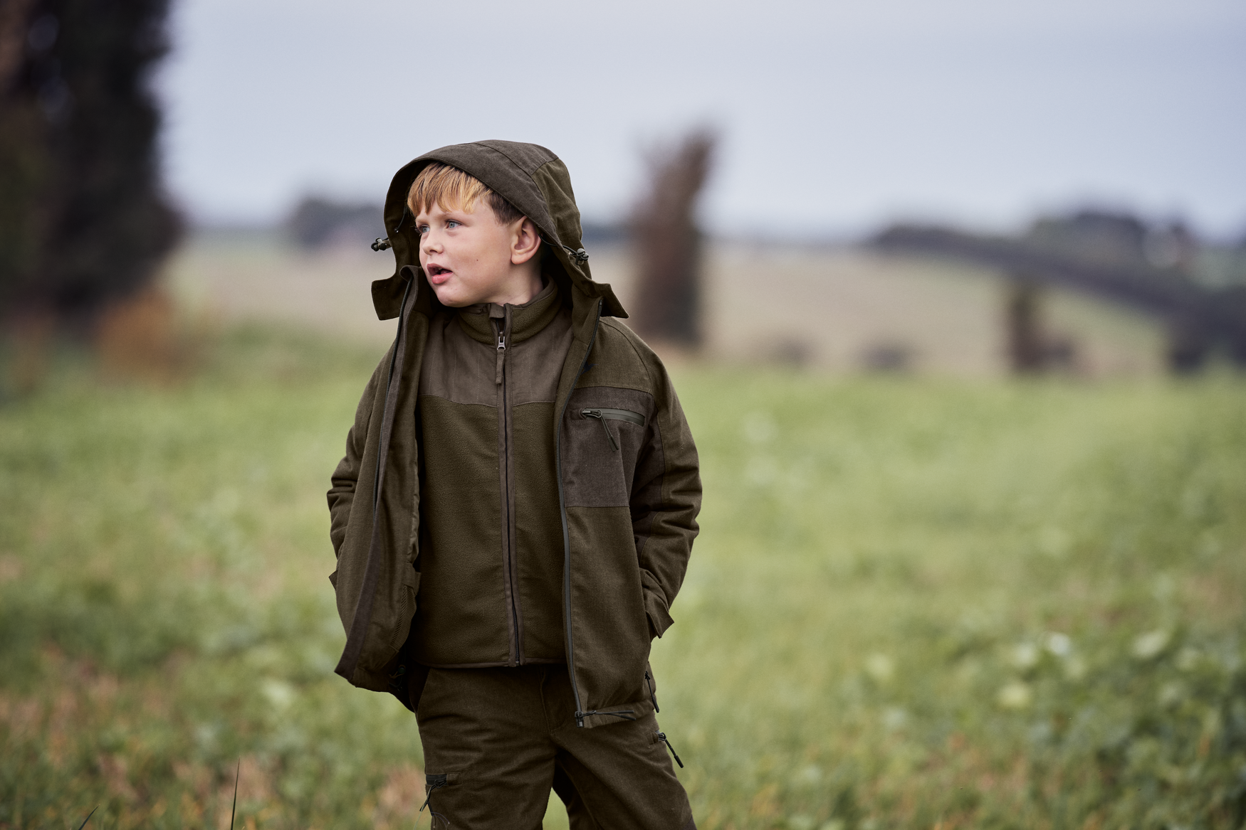 Avail Junior Jacket - Pine green melange