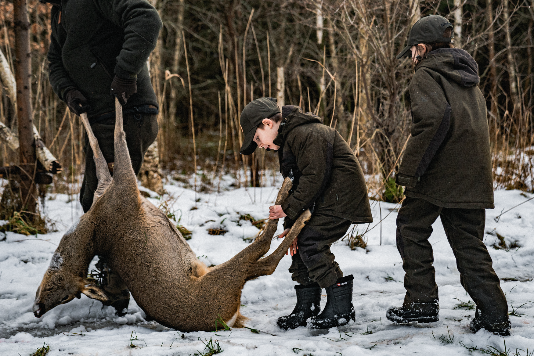 Avail Junior Jacket - Pine green melange