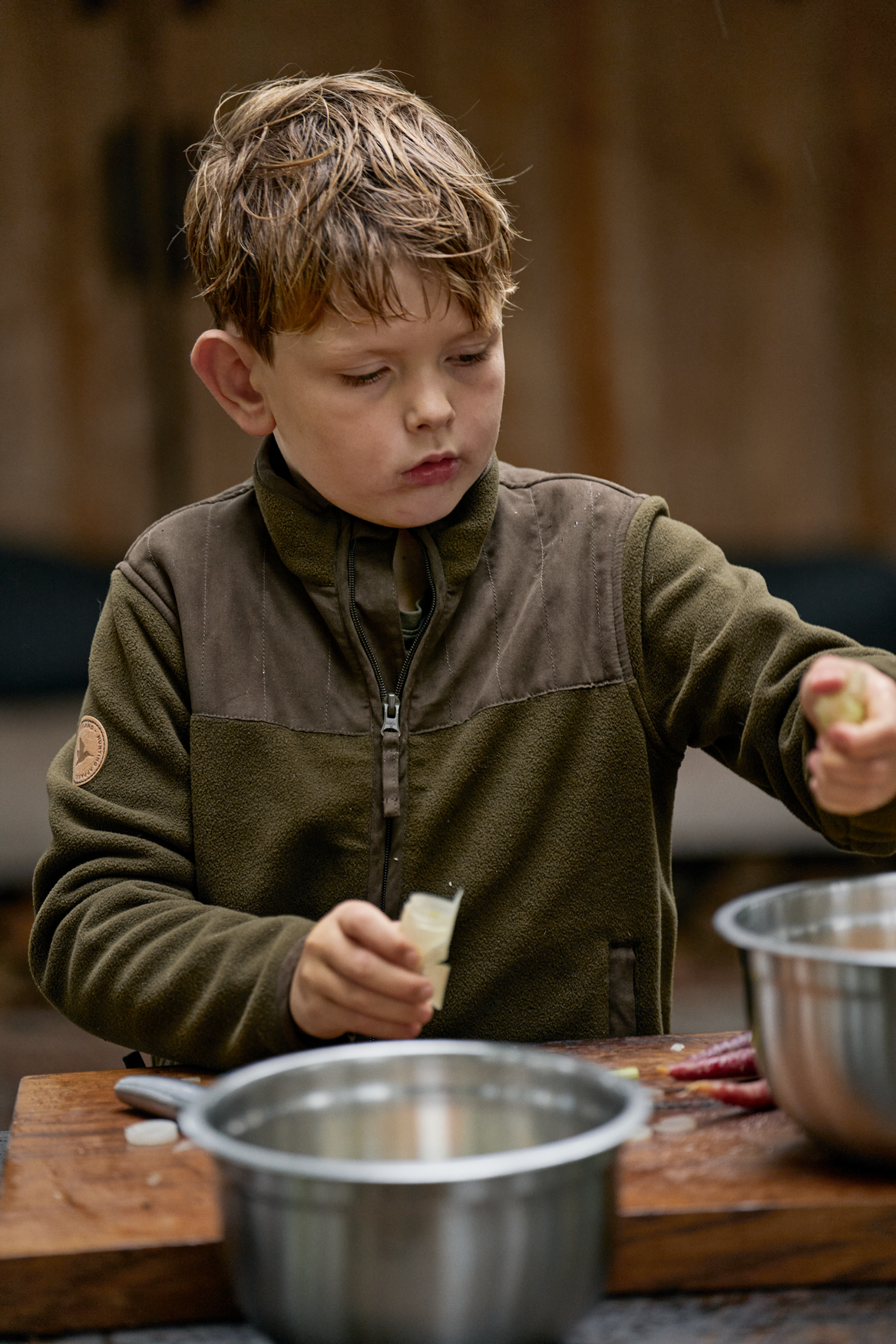 Bolt Junior Fleece Jakke - Pine green