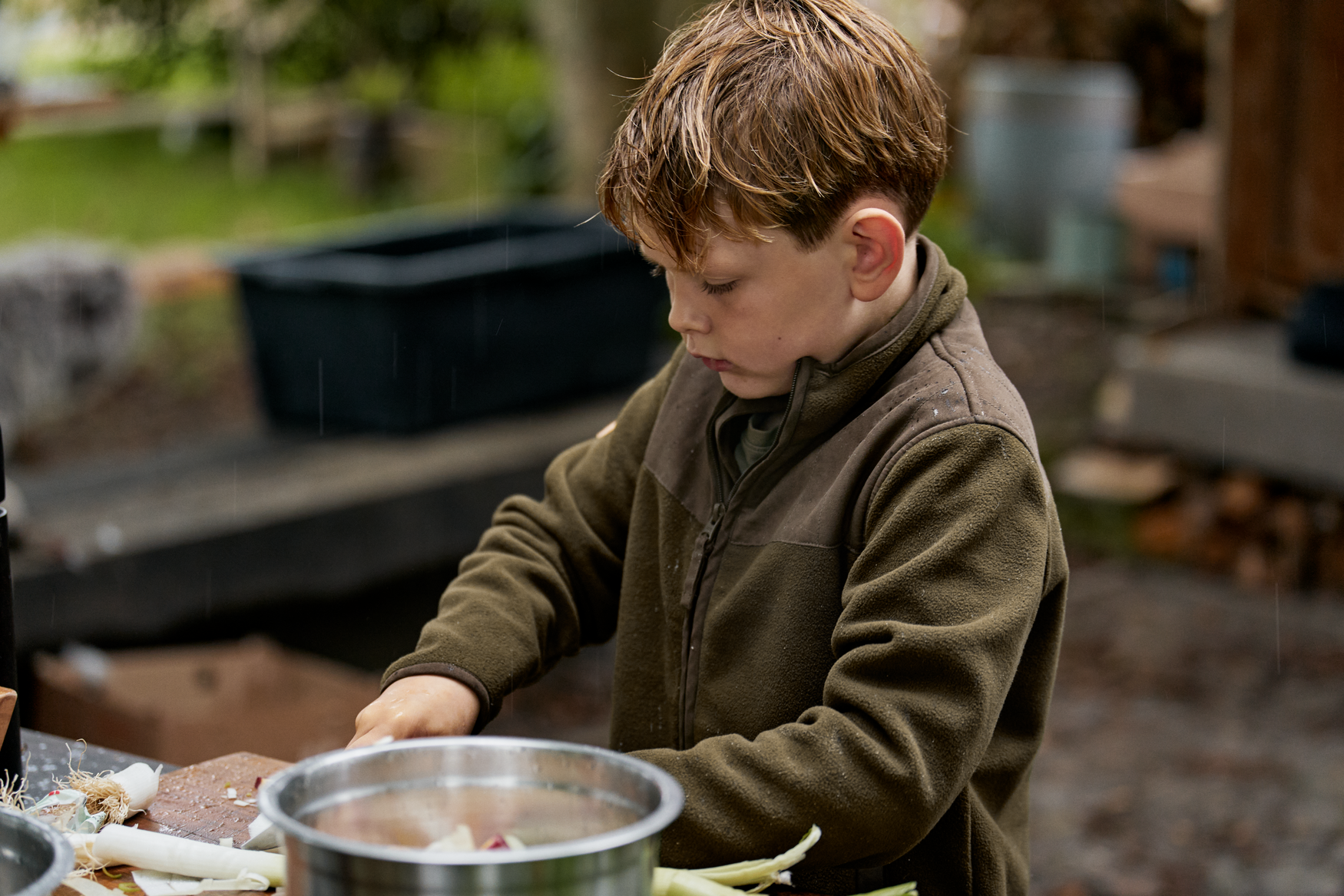 Bolt Junior Fleece Jakke - Pine green