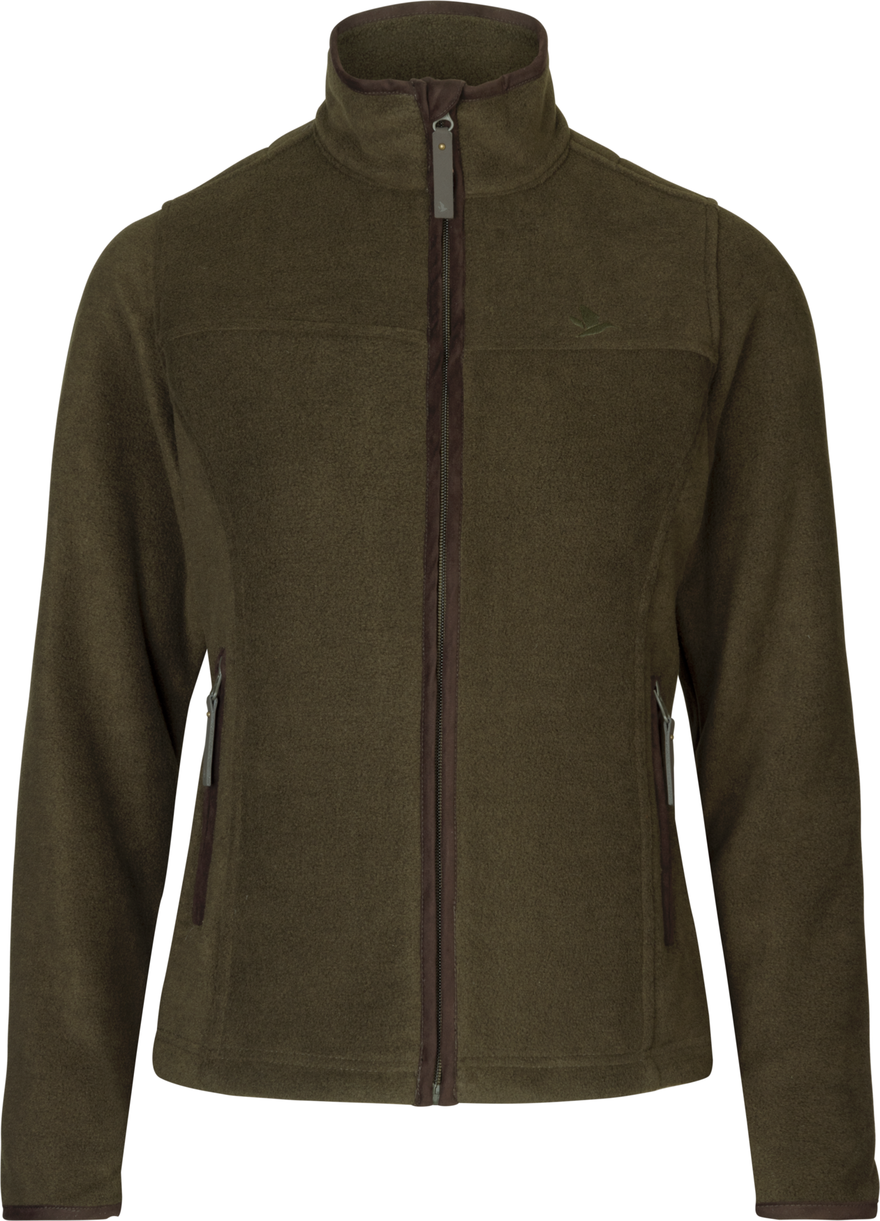 Woodcock Ivy Fleece Jakke - Pine green melange