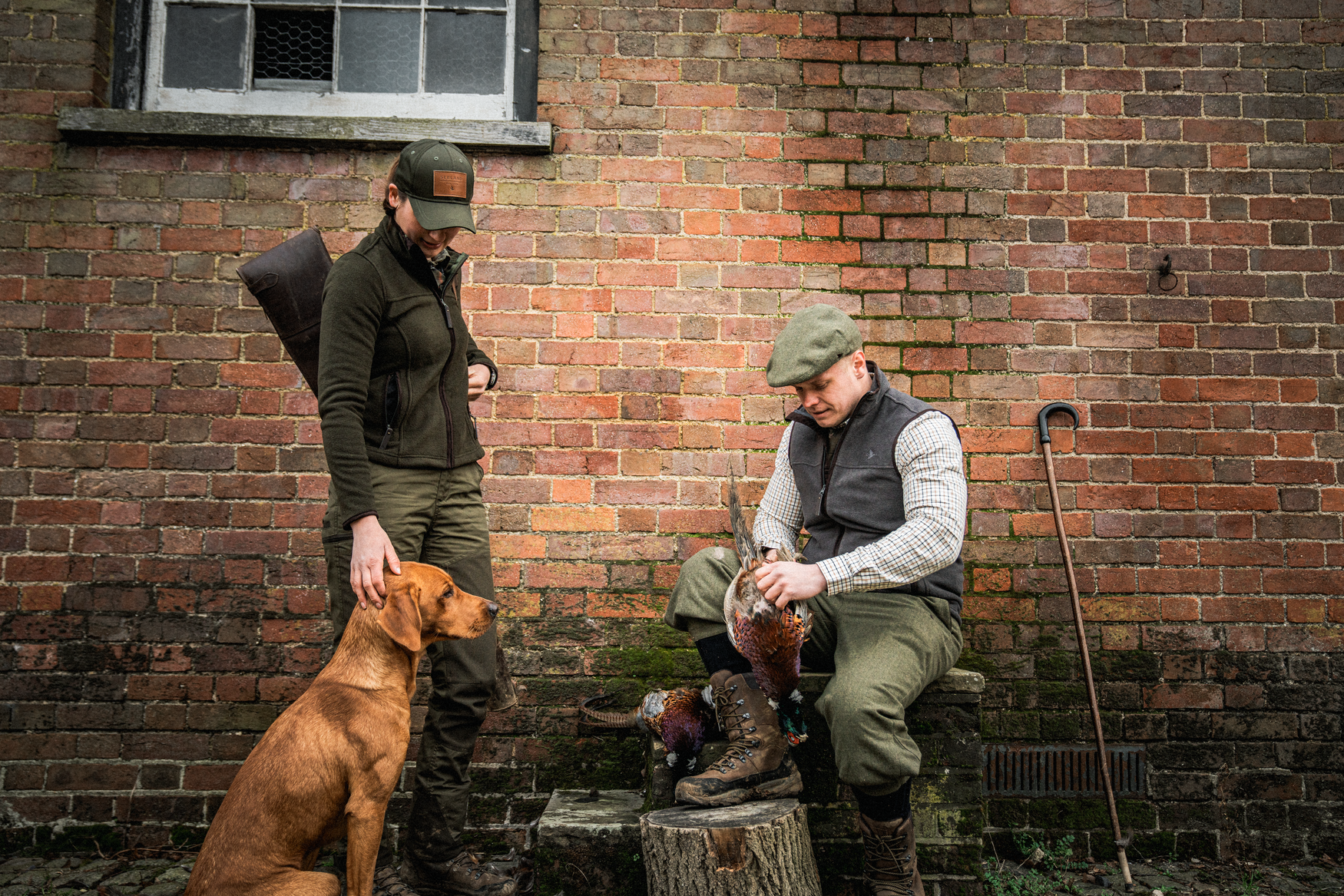 Woodcock Ivy Fleece Jakke - Pine green melange