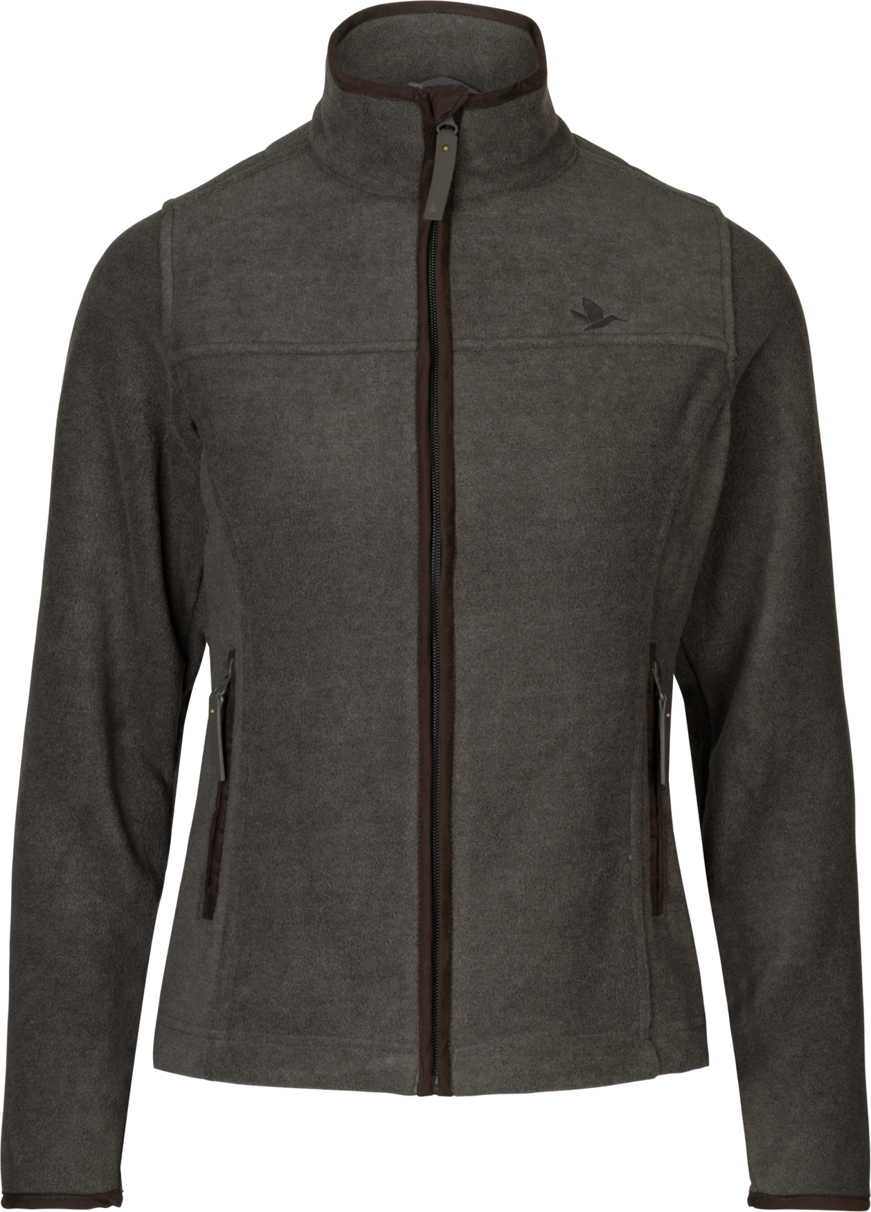 Woodcock Ivy Fleece Jakke - Dark Grey Melange