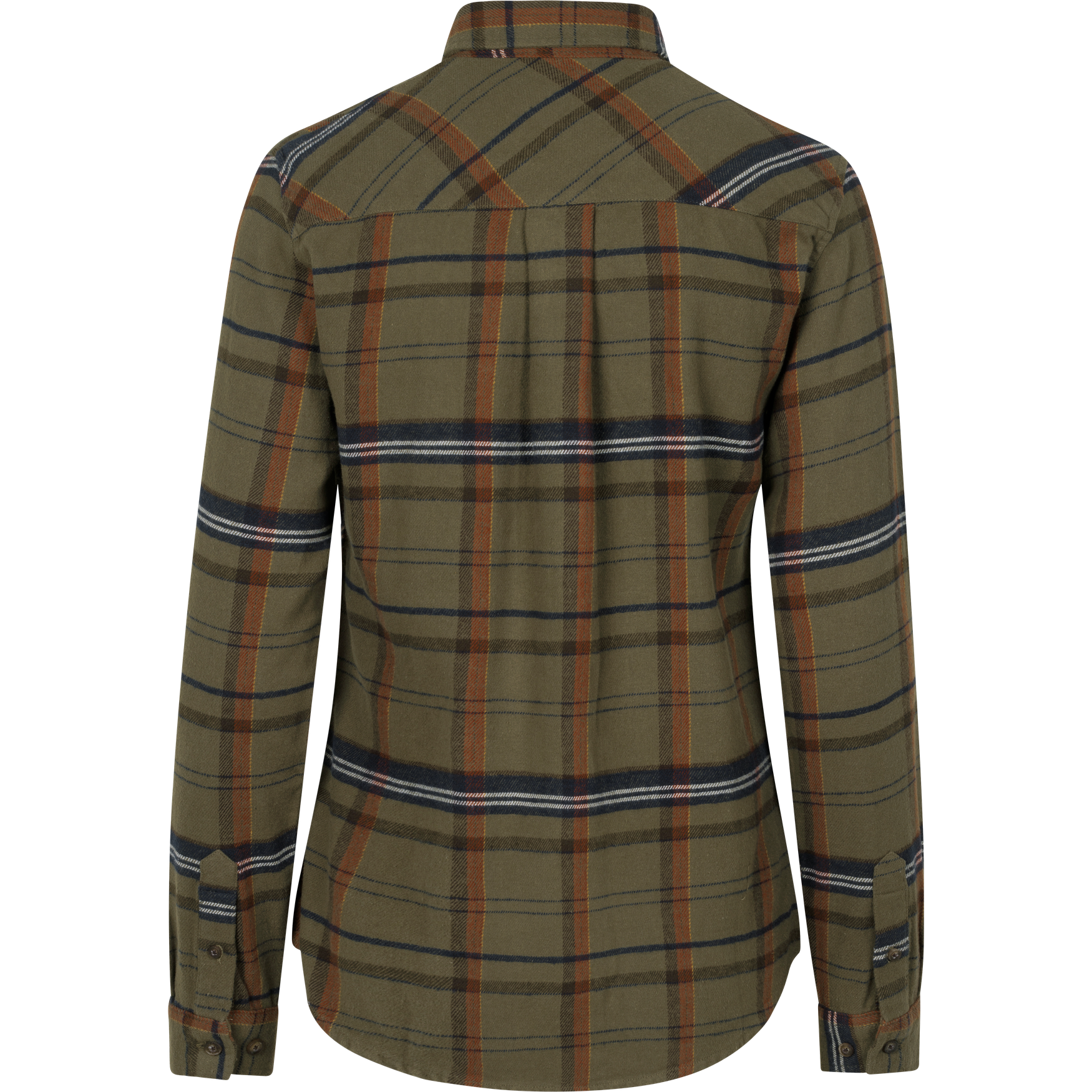 Skye flannelskjorta - Grape Leaf/Terracotta Check