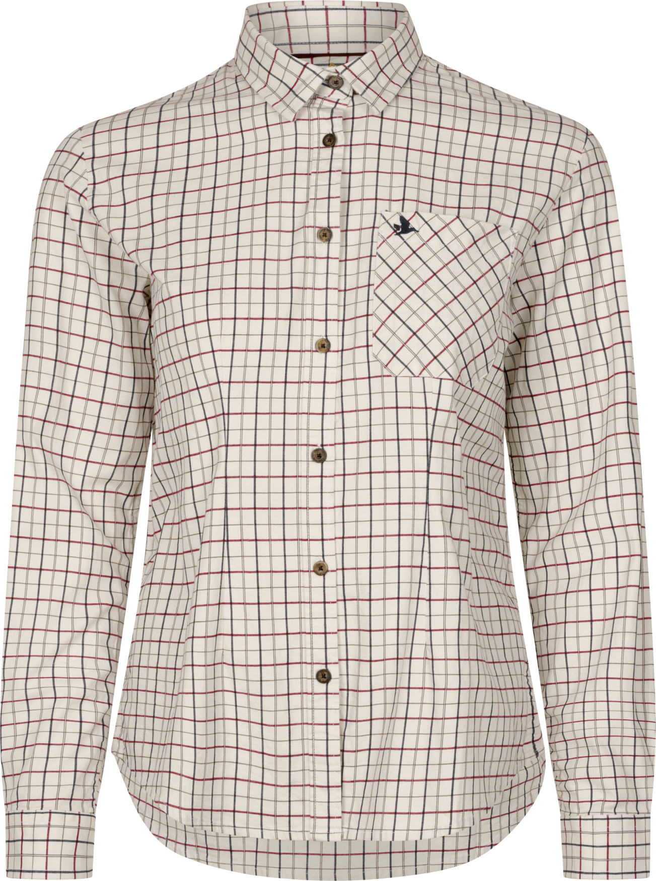 Kerry Skydeskjorte - Cabernet/Blue Check