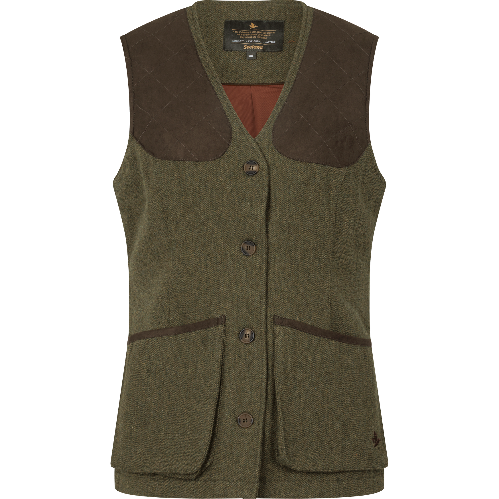 Hillside Harriet Waistcoat - Moss green