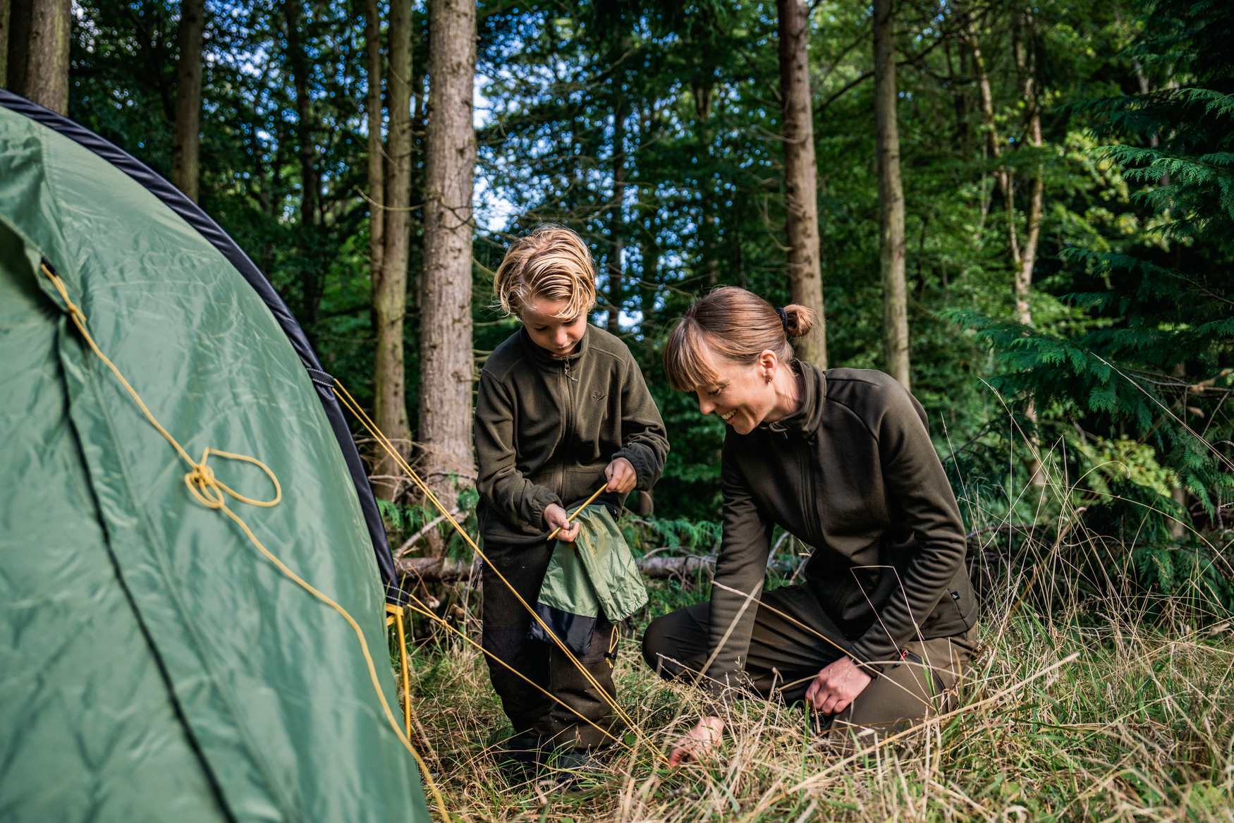 Benjamin Junior Fleece - Pine green
