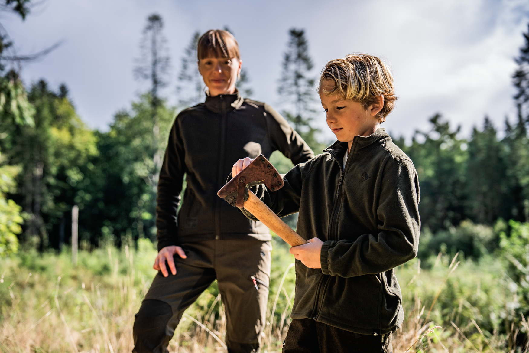 Benjamin Junior Fleece - Pine green