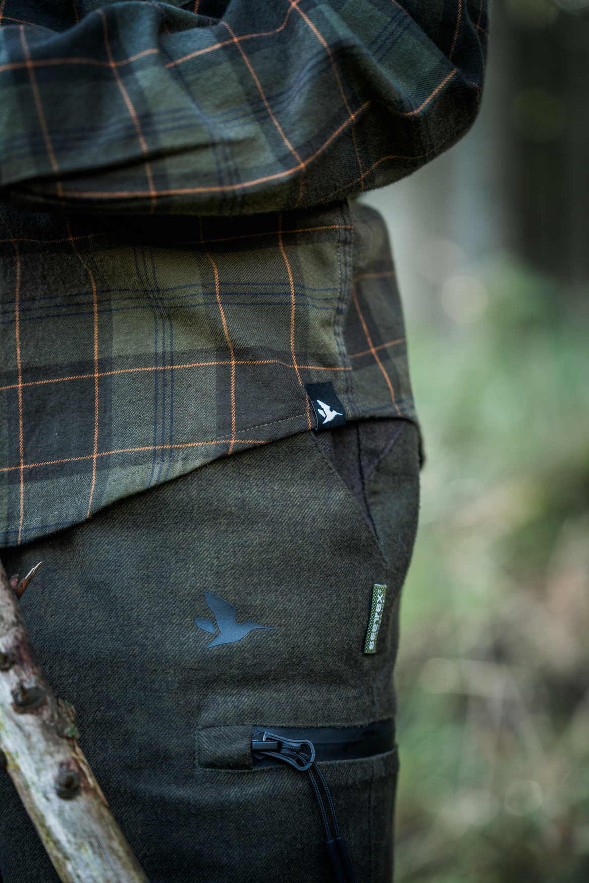 Glen Junior Flannel Skjorte - Pine Green/Dark Navy Check