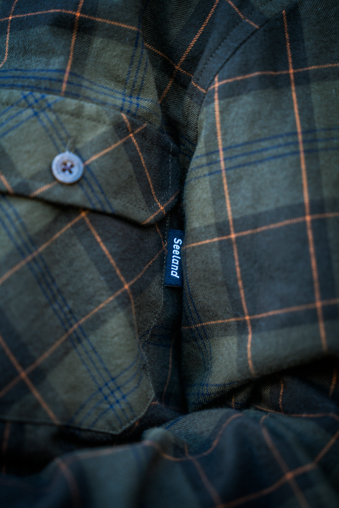 Glen Junior Flannel Skjorte - Pine Green/Dark Navy Check