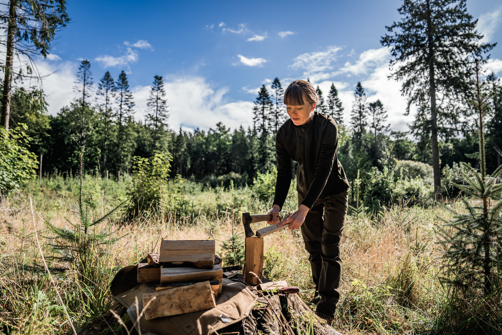 Tidal Tora Fleece-jakke - Pine green