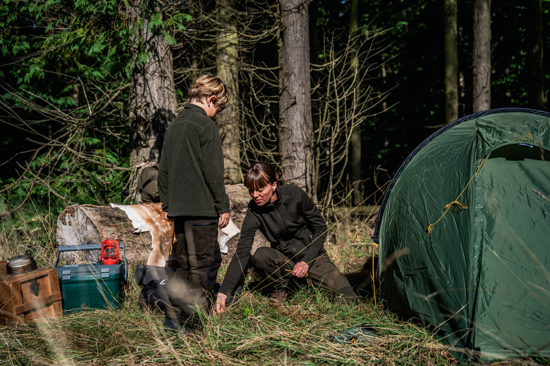 Tidal Tora Fleece-jakke - Pine green