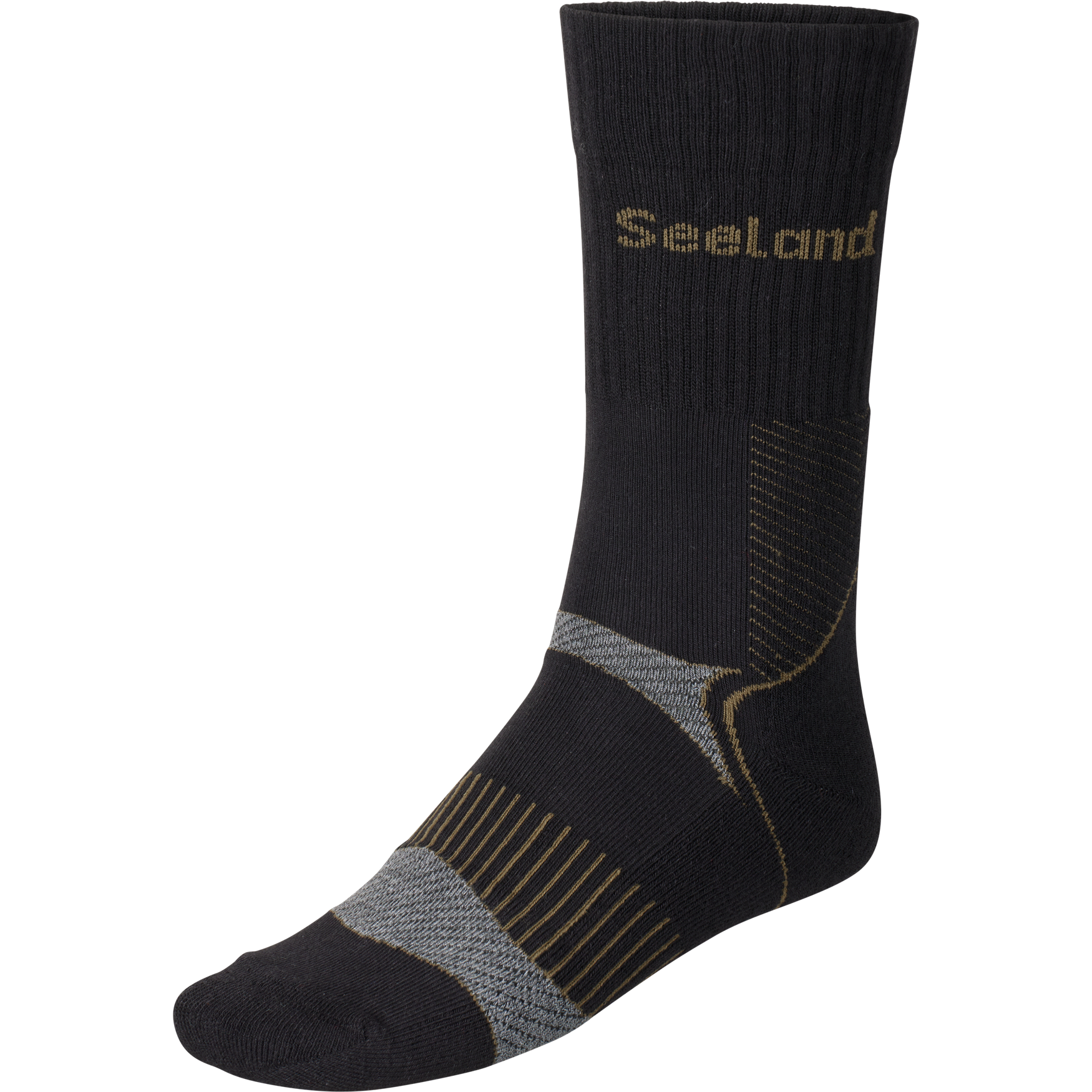 Field Coolmax-strømpe - 2Pack - Black/Dark Grey