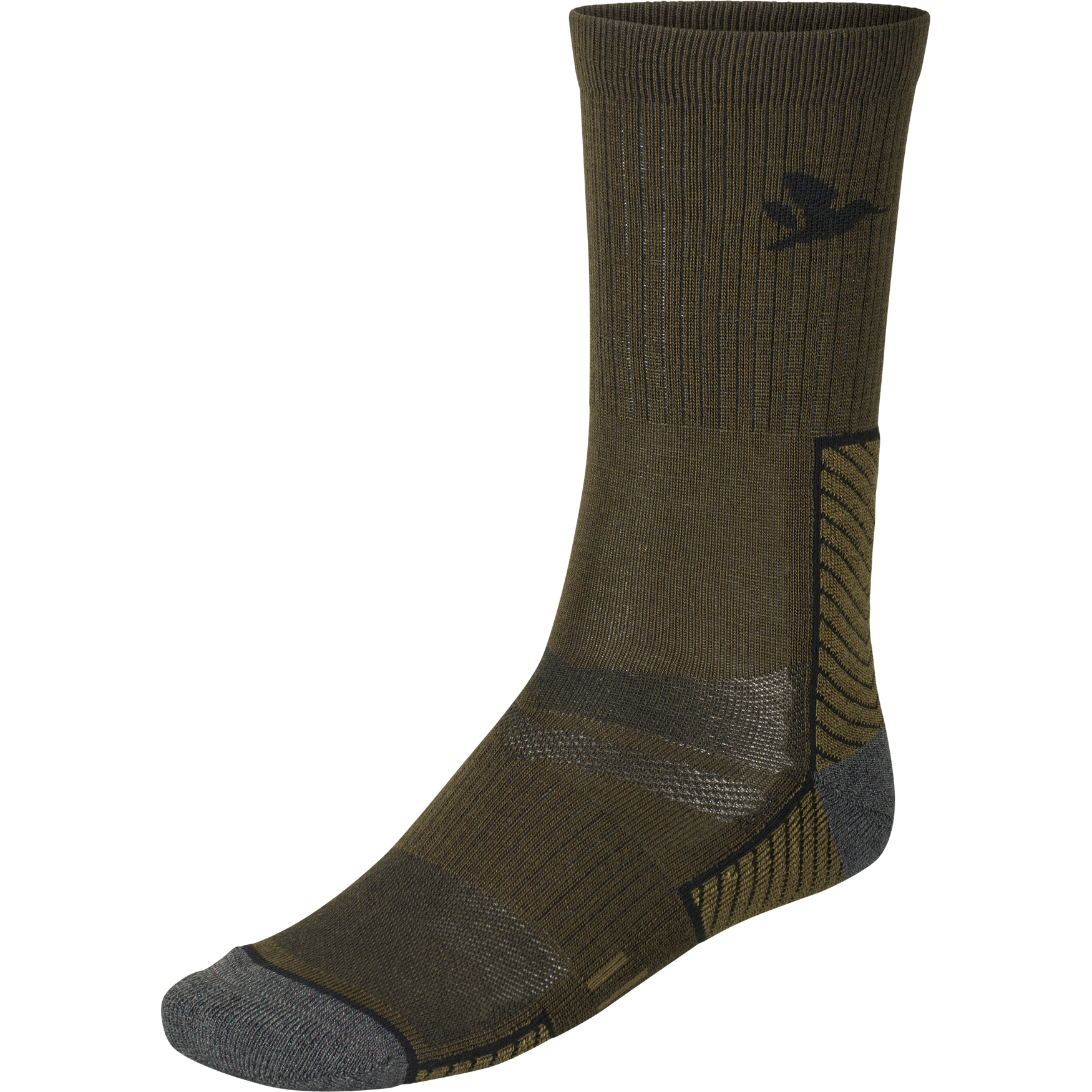 Field Merino-strømpe - 2Pack - Pine Green/Military Olive
