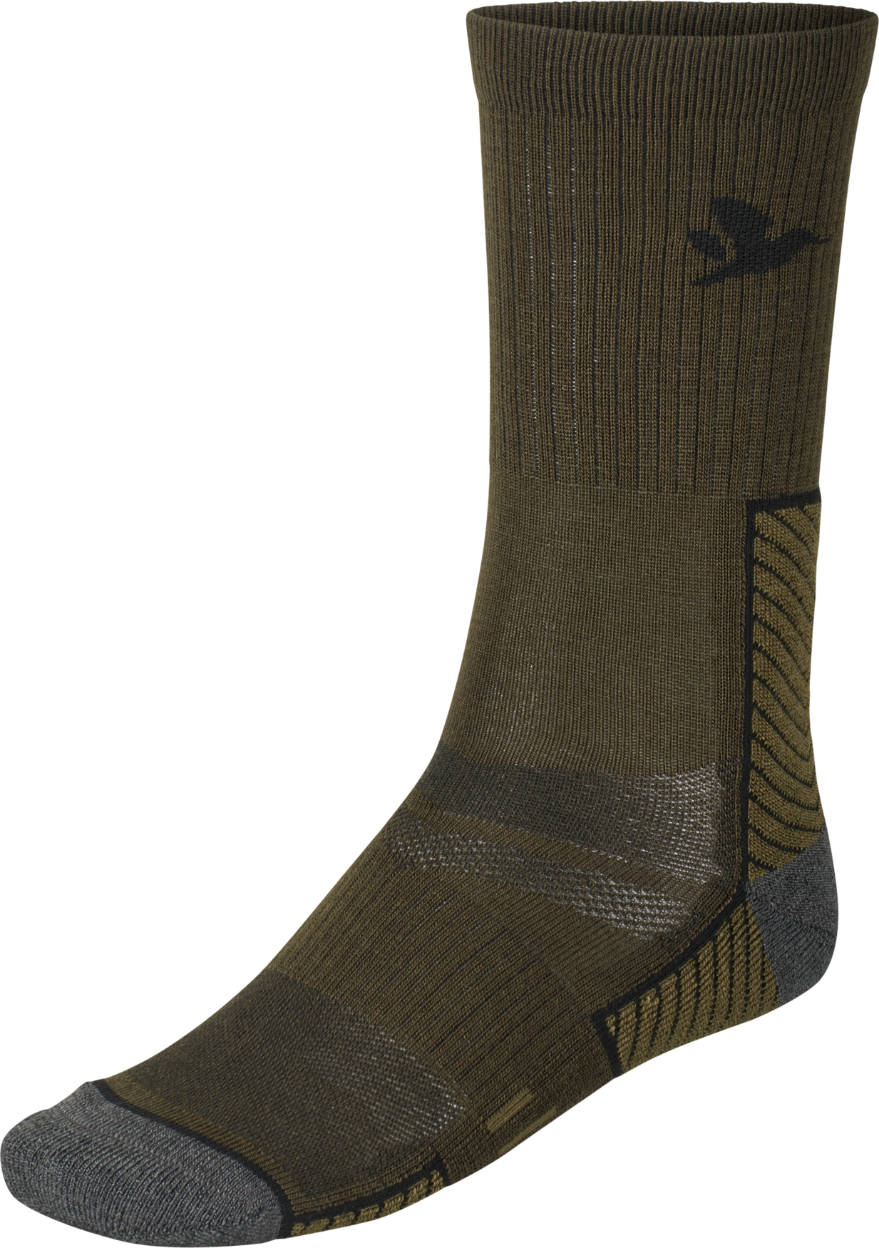 Field Merino-strømpe - 2Pack - Pine Green/Military Olive