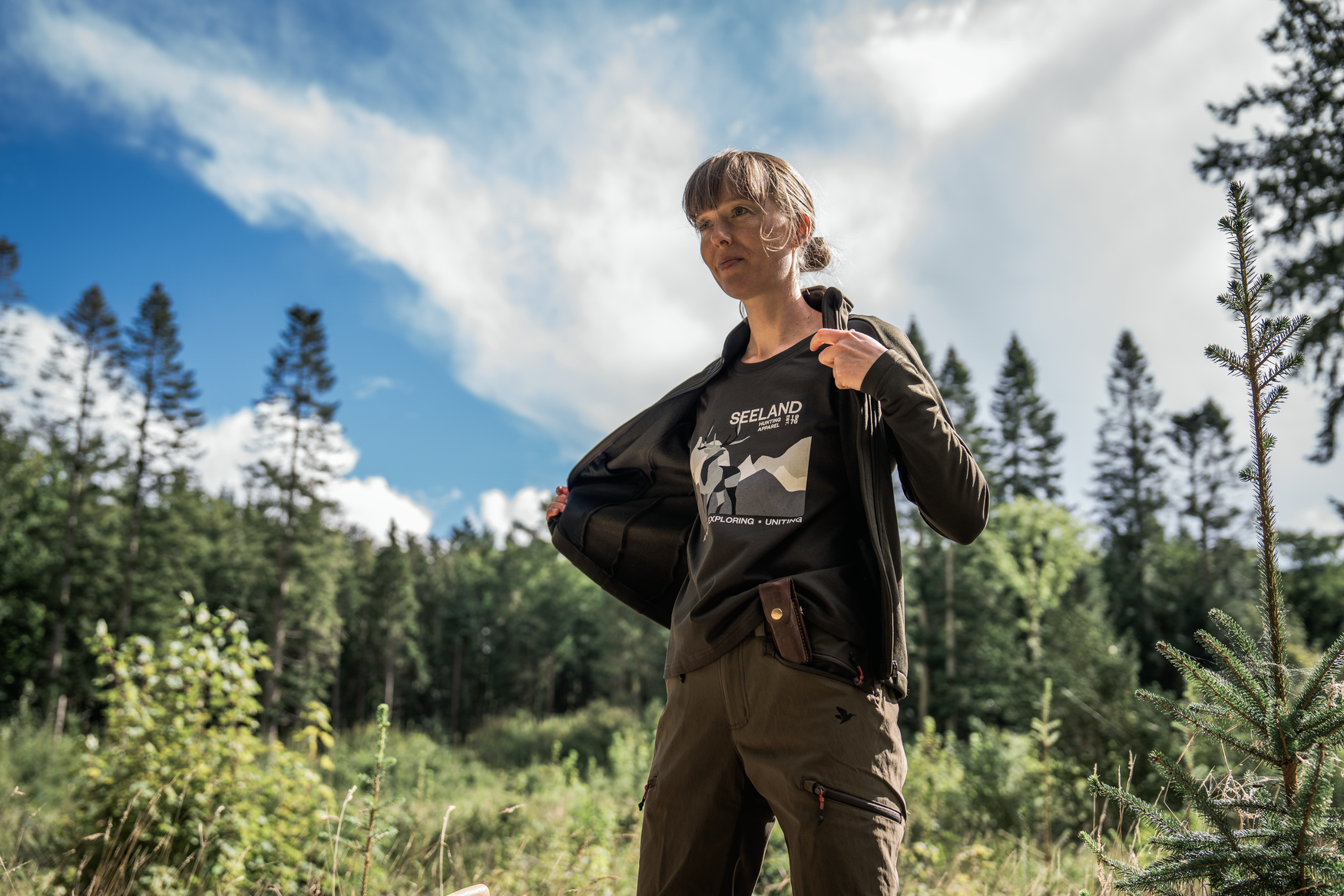 Sadie T-shirt - Pine green