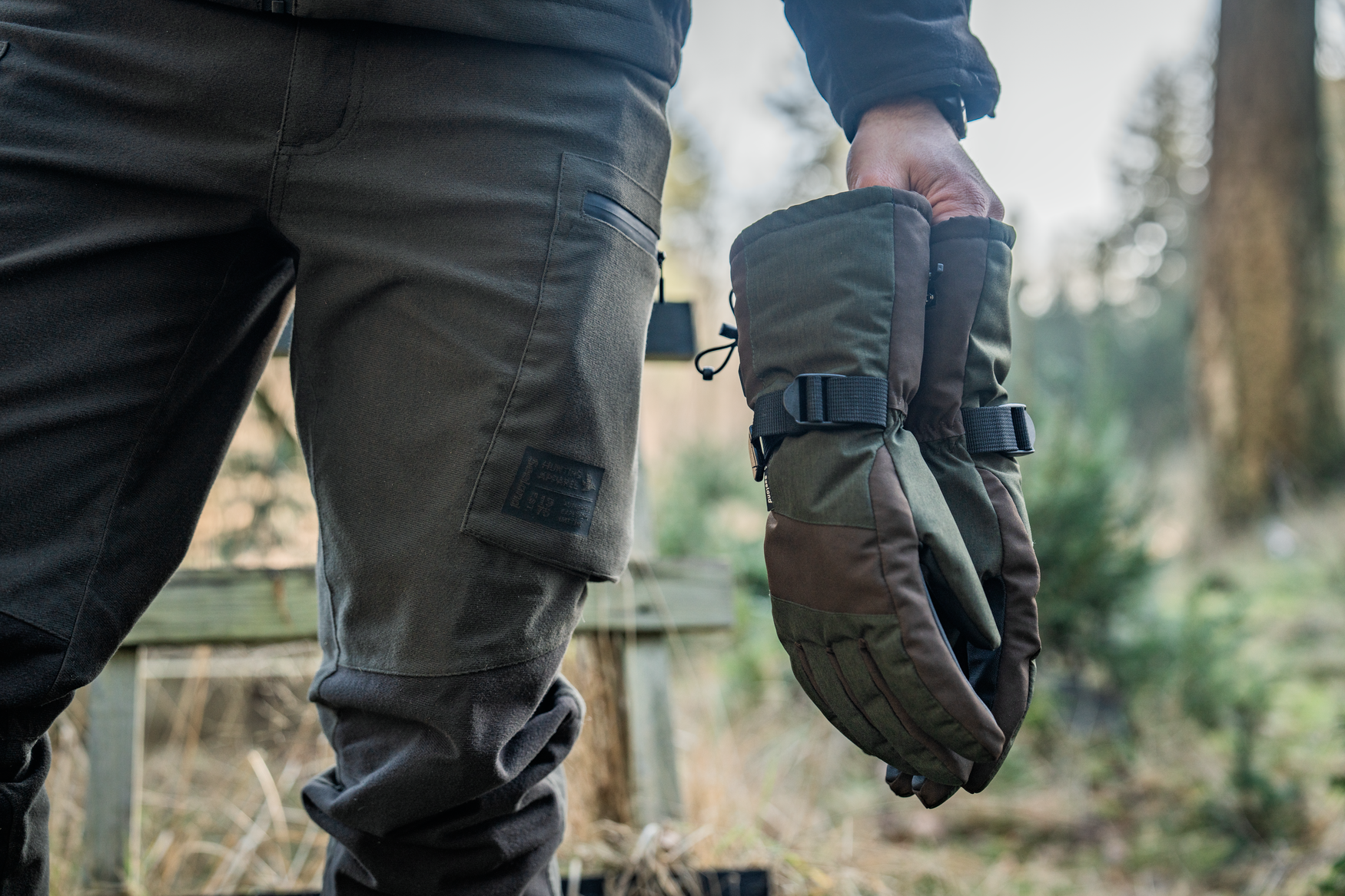 Celsius Heat Gloves - Pine green